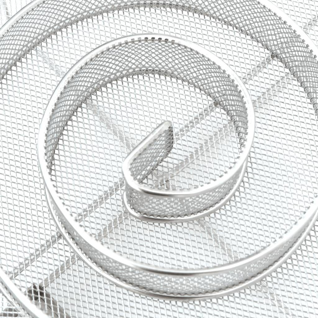 vidaXL Grillspieß Kaltrauchgenerator Rund 19,5 cm Edelstahl