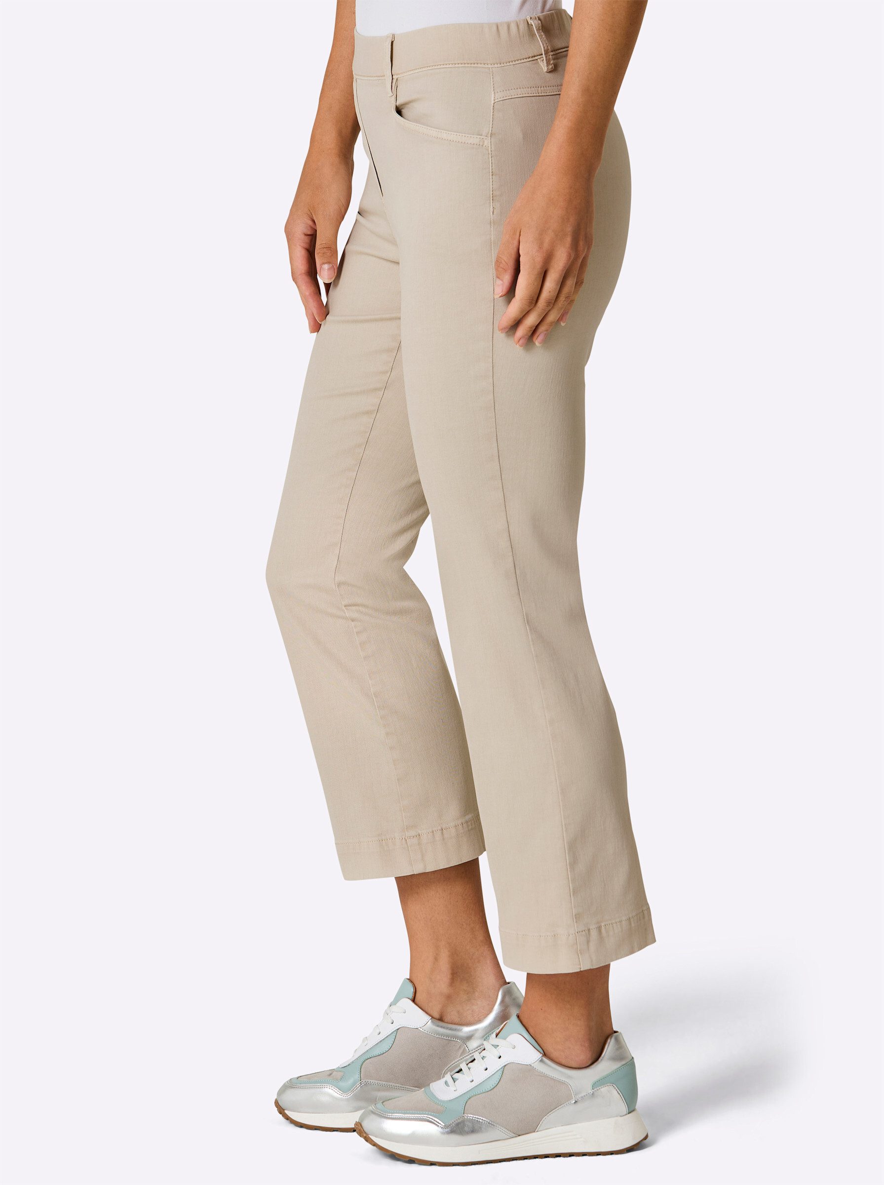 ascari Bequeme Jeans Edel-7/8-Jeans leicht vertieft