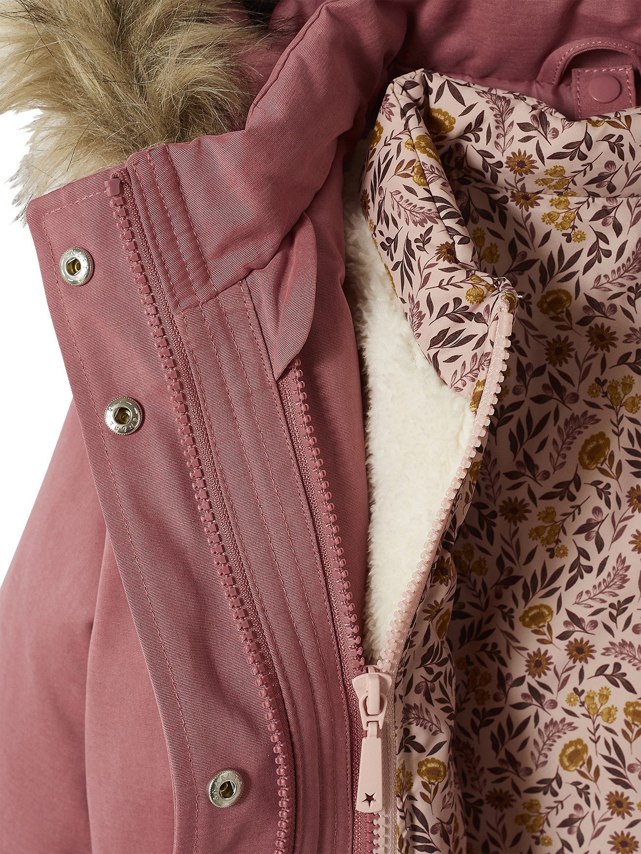 vertbaudet Parka Mädchen Winterjacke Recycling-Polyester