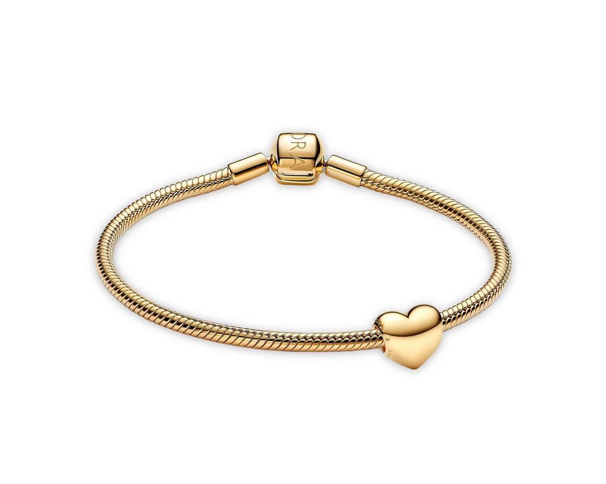 Pandora Armband 68578, Geschenkset Damen Be Love Herz Goldfarben