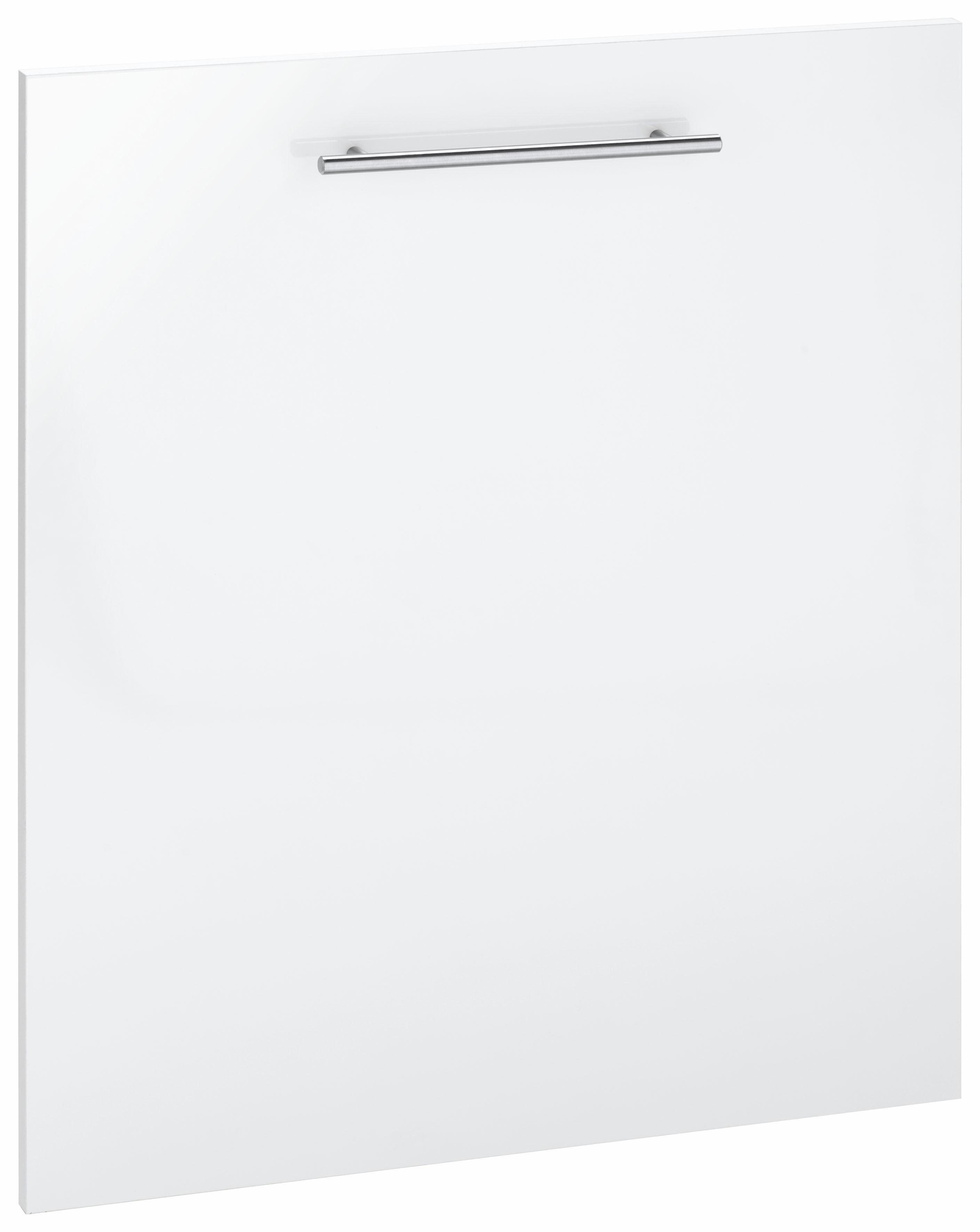wiho Küchen Frontblende Glanz Ela, 60 cm Einbaugeschirrspüler vollintegrierbaren weiß für breit