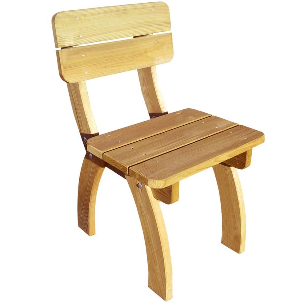 vidaXL Gartenstuhl Gartenstühle 2 Stk. Imprägniertes Kiefernholz (2 St)