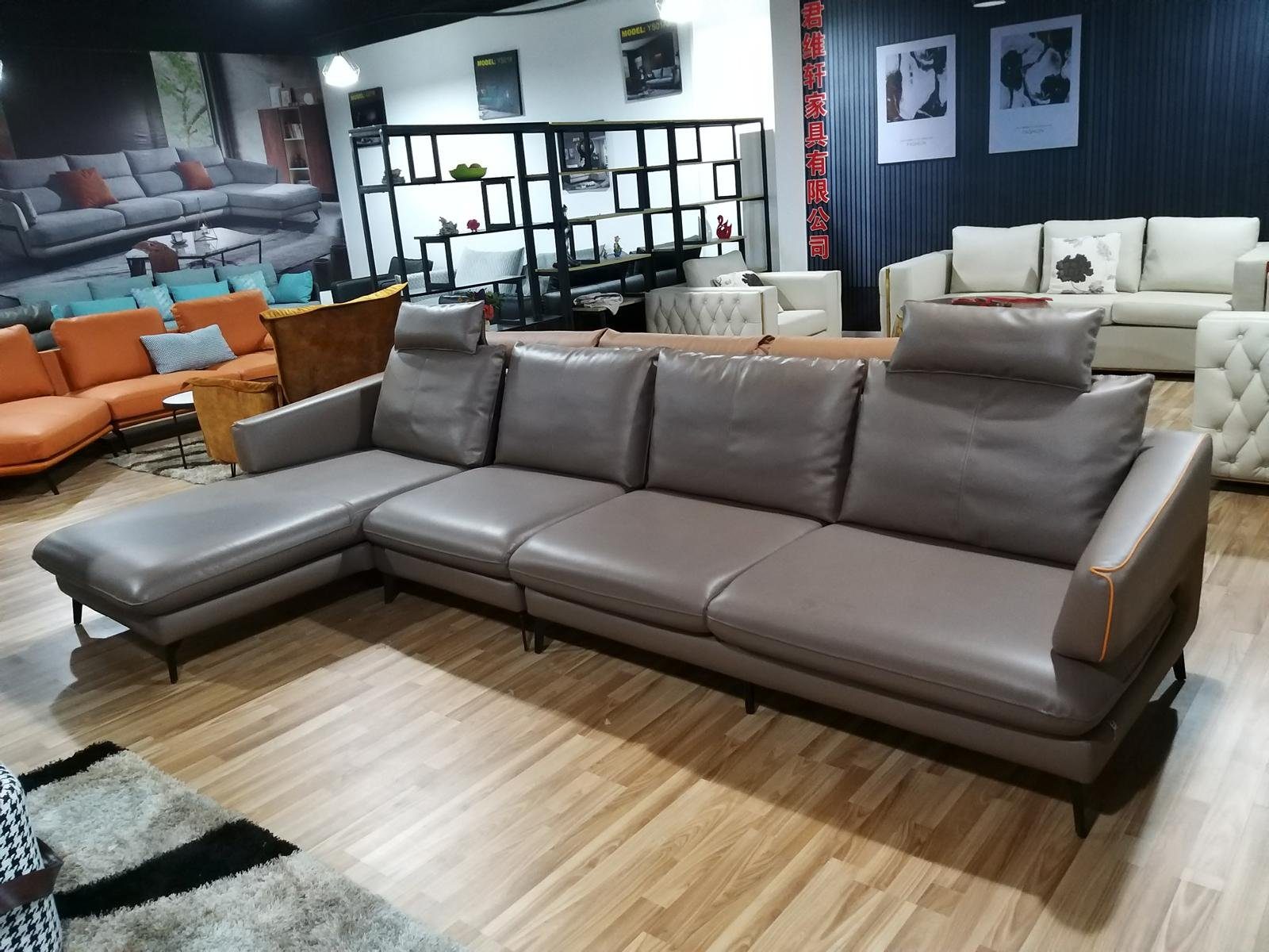 JVmoebel Ecksofa Ecksofa Eckcouch Sofa Polster Ecke Couch Leder, Made in Europe