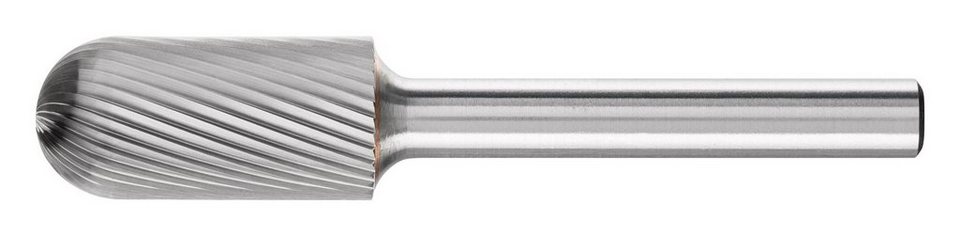 Hartmetall Frässtift Form F Einfachverzahnung Fein, Ø Kopf: 12,0mm, L