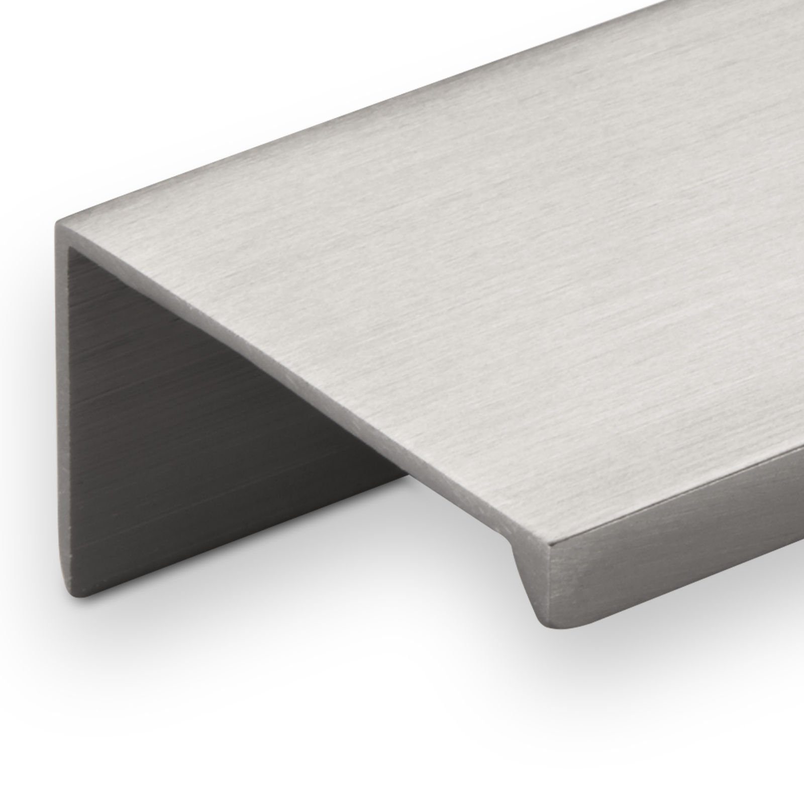 SO-TECH® Möbelgriff SEARL, Aluminium, schwarz oder Edelstahloptik, 280 mm, Edelstahloptik gebürstet