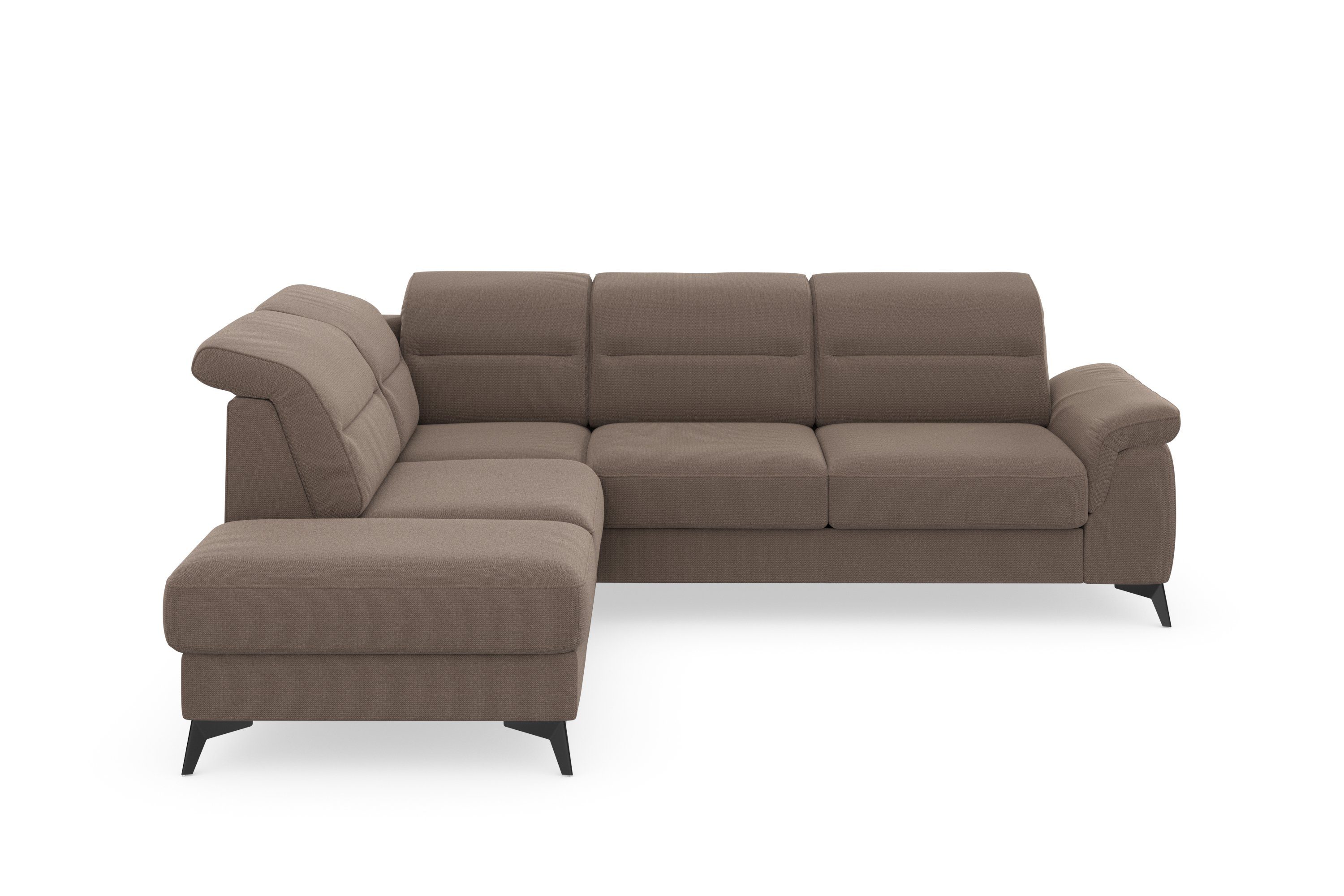 sit&more Ecksofa Sinatra, mit Armteilfunktion optional mit und Kopfteilverstellung mane