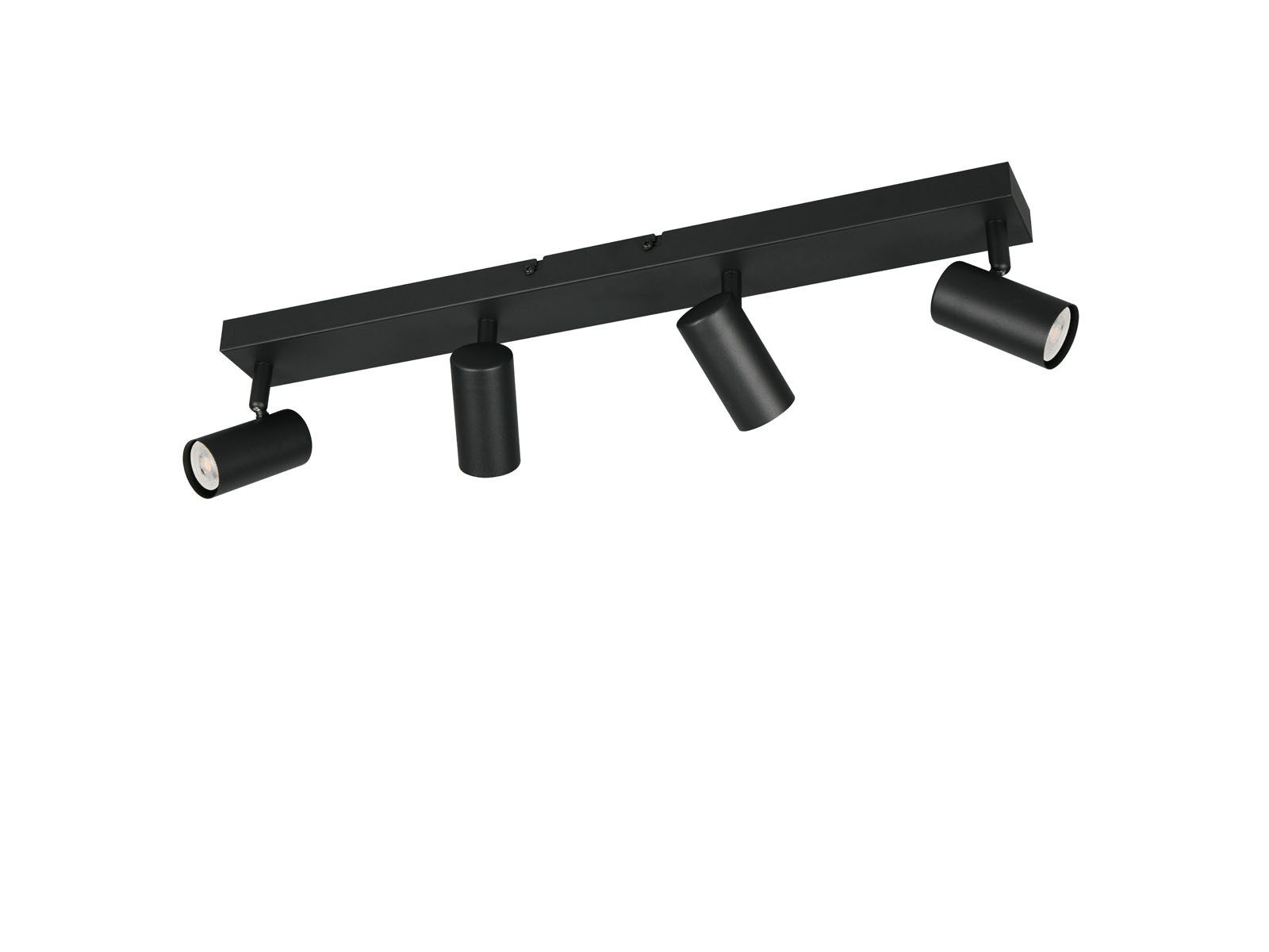 Reality Leuchten LED Deckenstrahler Metall, Spots schwenkbar, Breite 56cm, Leuchtmittel dimmbar, LED wechselbar, Warmweiß, Designklassiker Innen Strahler Deckenleuchte dimmbar über Schalter