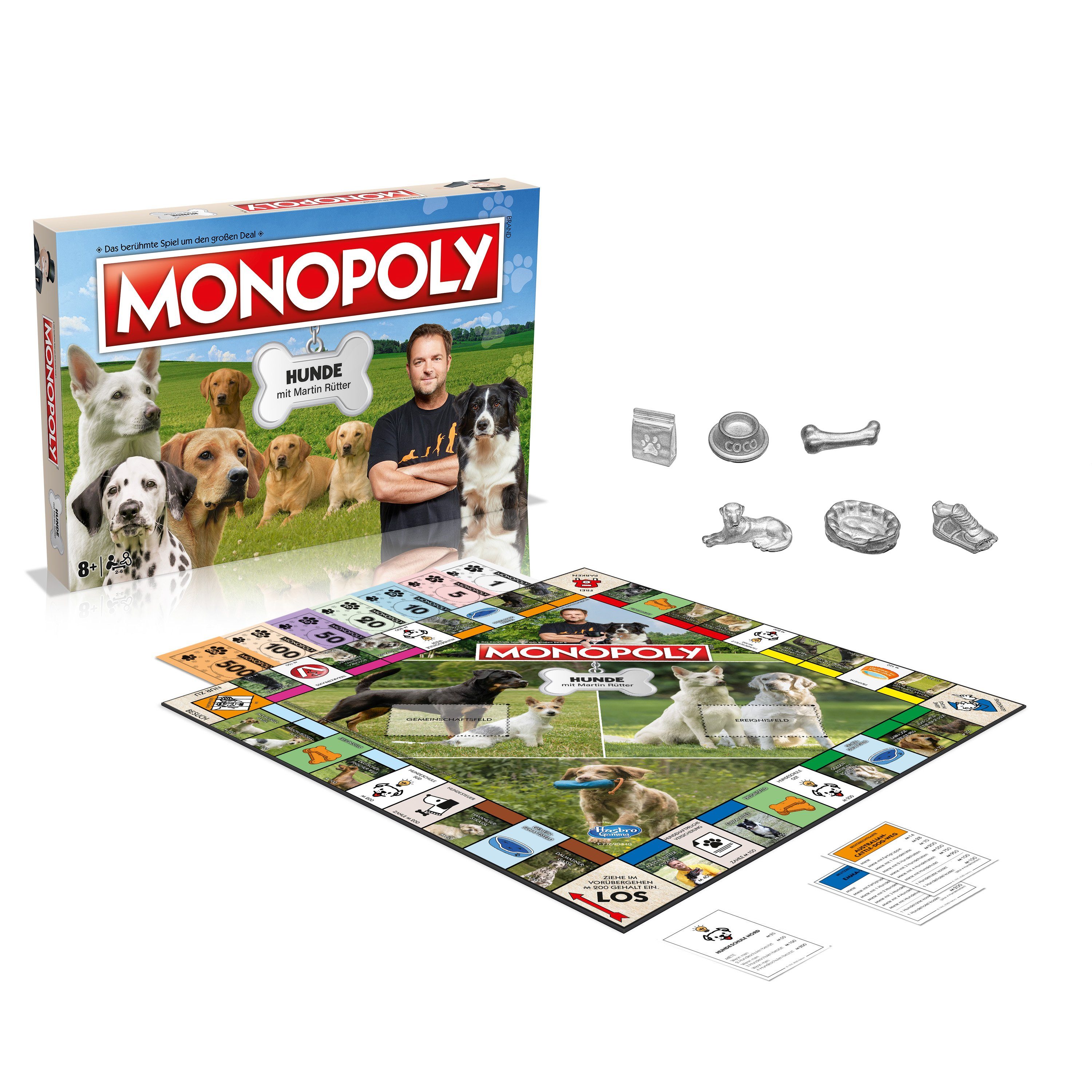 Winning Moves Spiel Monopoly - Hunde (mit Martin Rütter), Brettspiel