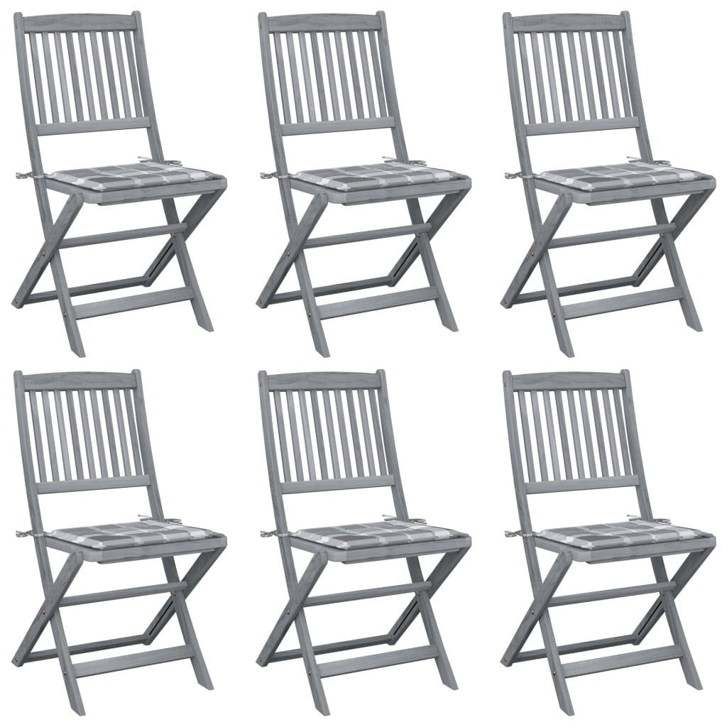 vidaXL Gartenstuhl Klappbare Gartenstühle 6 Stk. günstig online kaufen