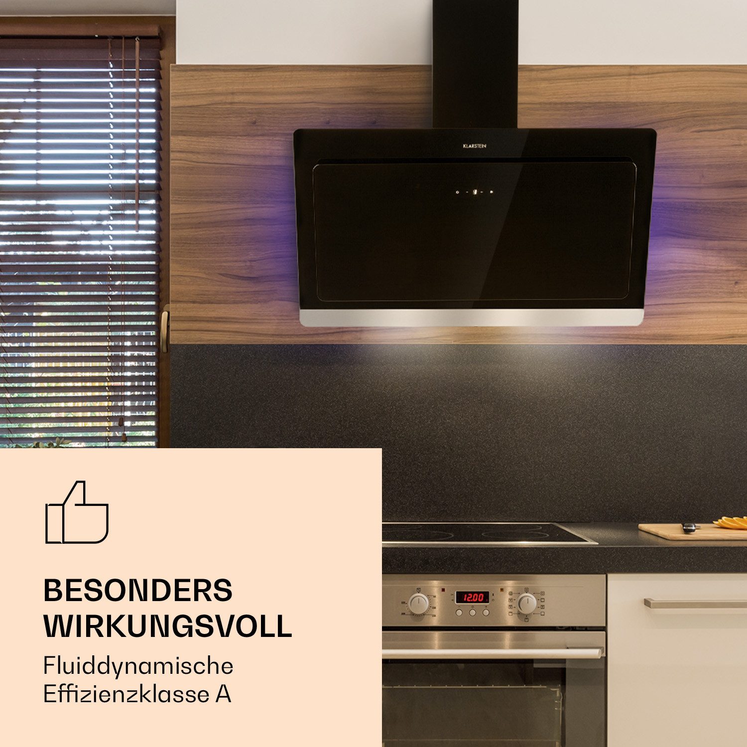 Klarstein Deckenhaube Aurora Eco Aurora Eco, Abzugshaube kopffrei Abluft Umluft Haube Dunstabzug Kopffreihaube