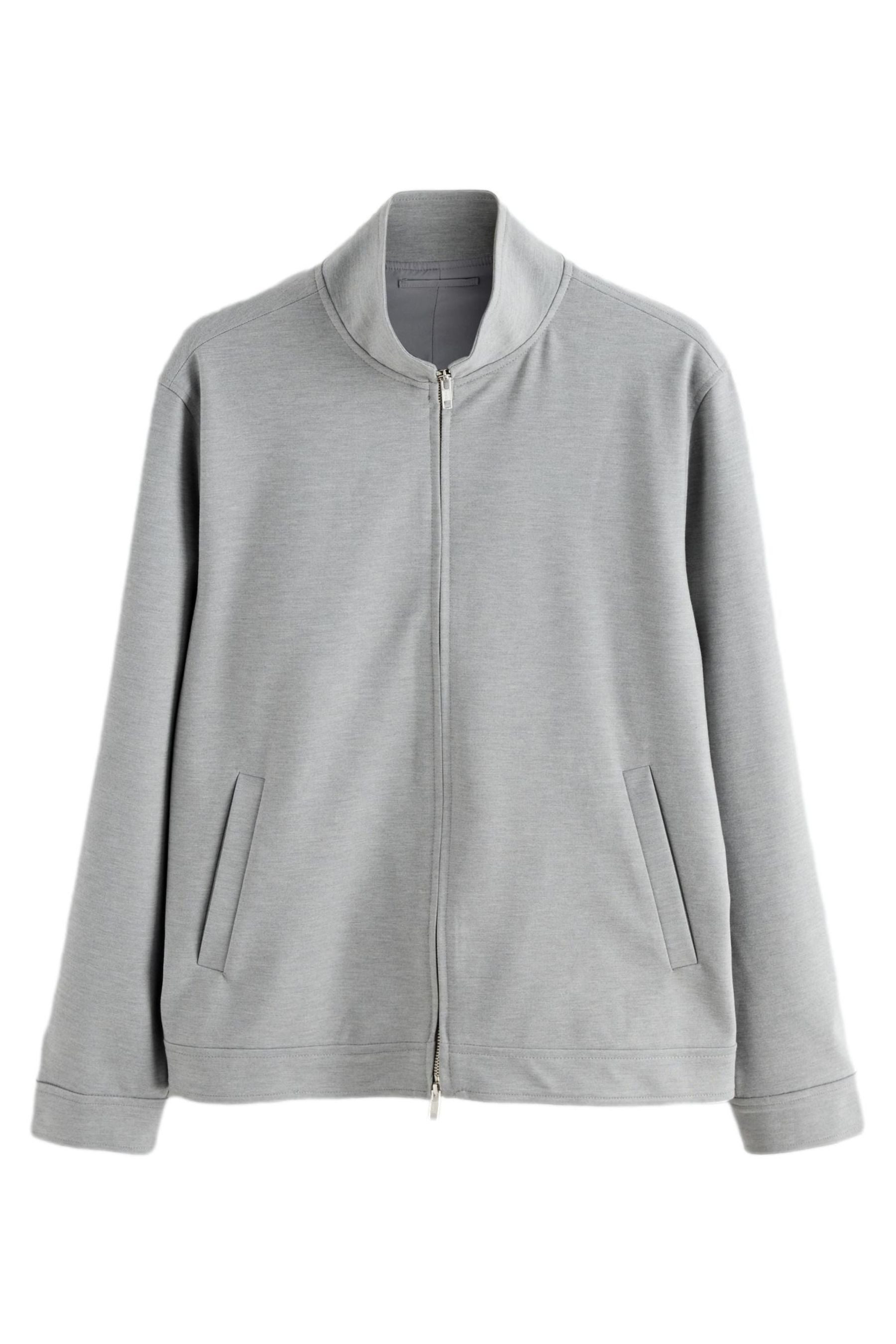 Hemdjacke Elegante Hemdjacke mit Trichterkragen und Wolle