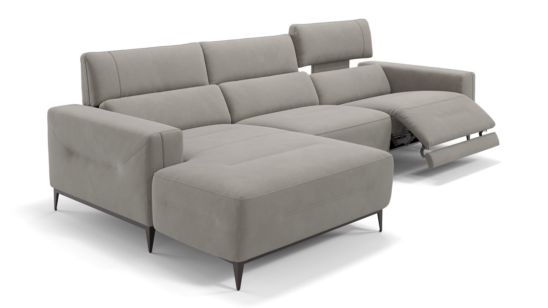 Sofanella Ecksofa Stoff TERAMO, Eckcouch, Ecksofa, Sitzecke, Polsterecke, Stoff Sofas, Stoffsofa