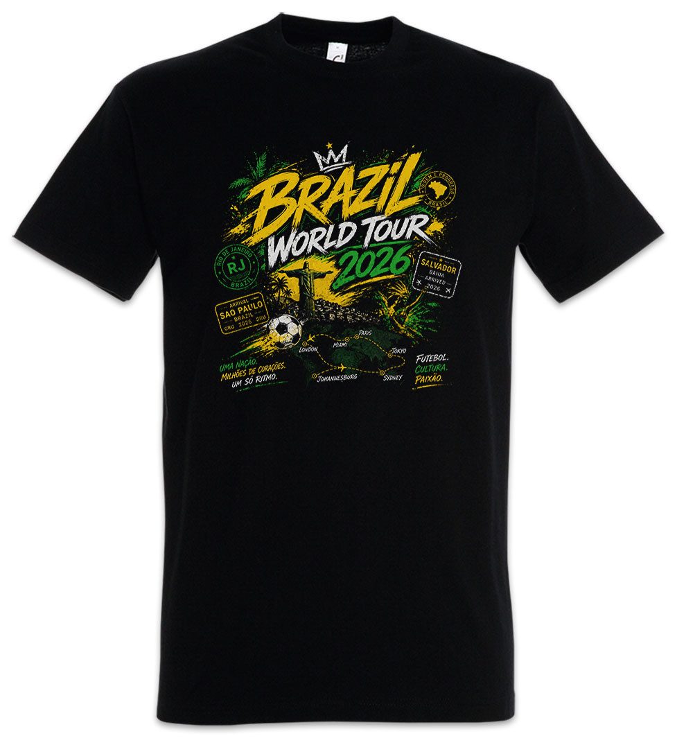 Urban Backwoods Print-Shirt Team Brazil 1 Herren T-Shirt Brasil Brasilien Seleçãoba Rio (1-tlg) Copacabana Canarinho Fußball WM