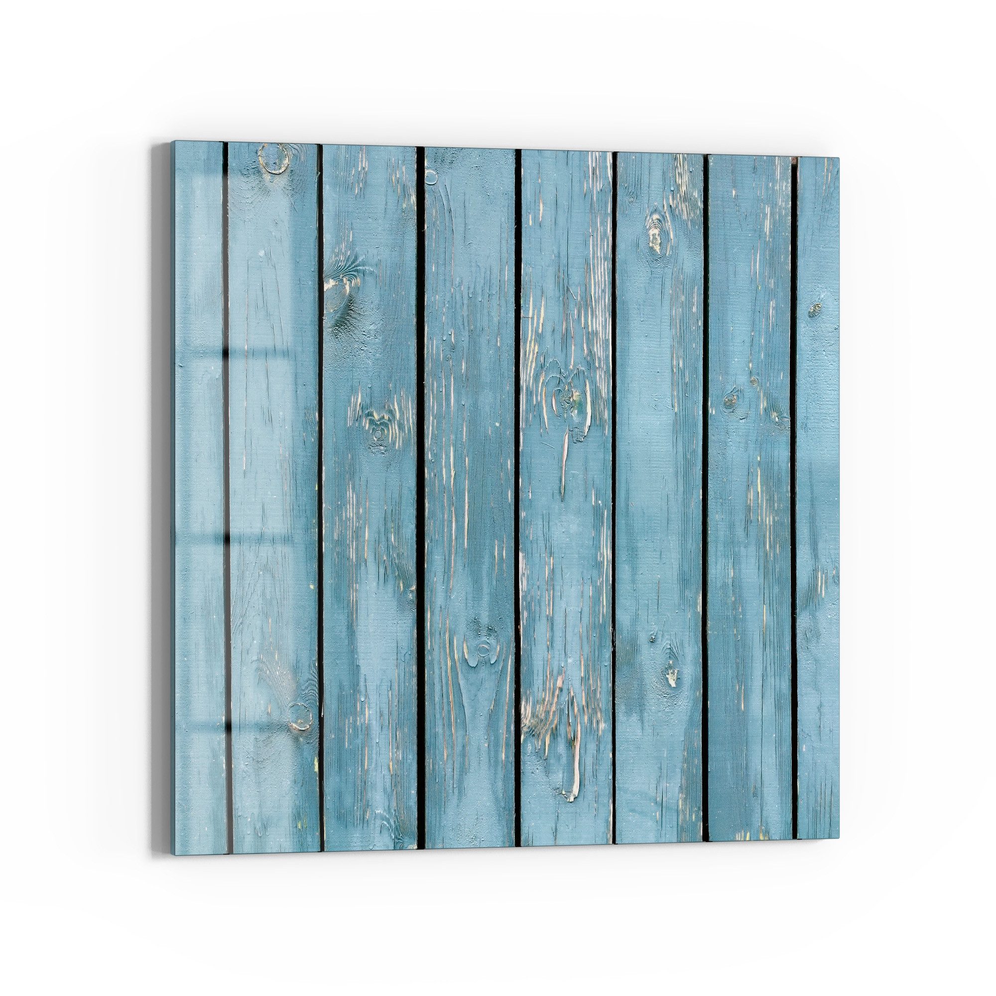 DEQORI Magnettafel 'Rustikale Holzwand', Whiteboard Pinnwand beschreibbar