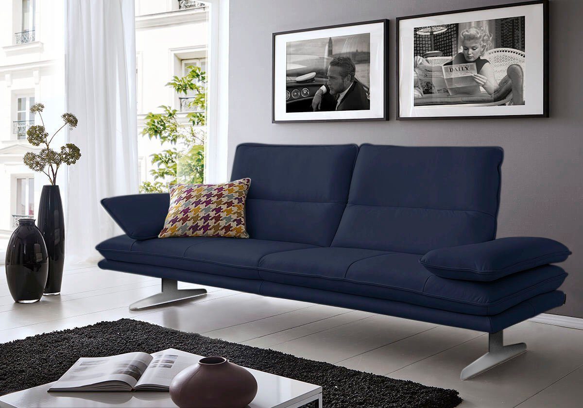 W.SCHILLIG 2,5-Sitzer broadway Designsofa mit hohem Sitzkomfort, Sitztiefenverstellung, Kopfteil- & Seitenteilverstellung, Breite 236cm