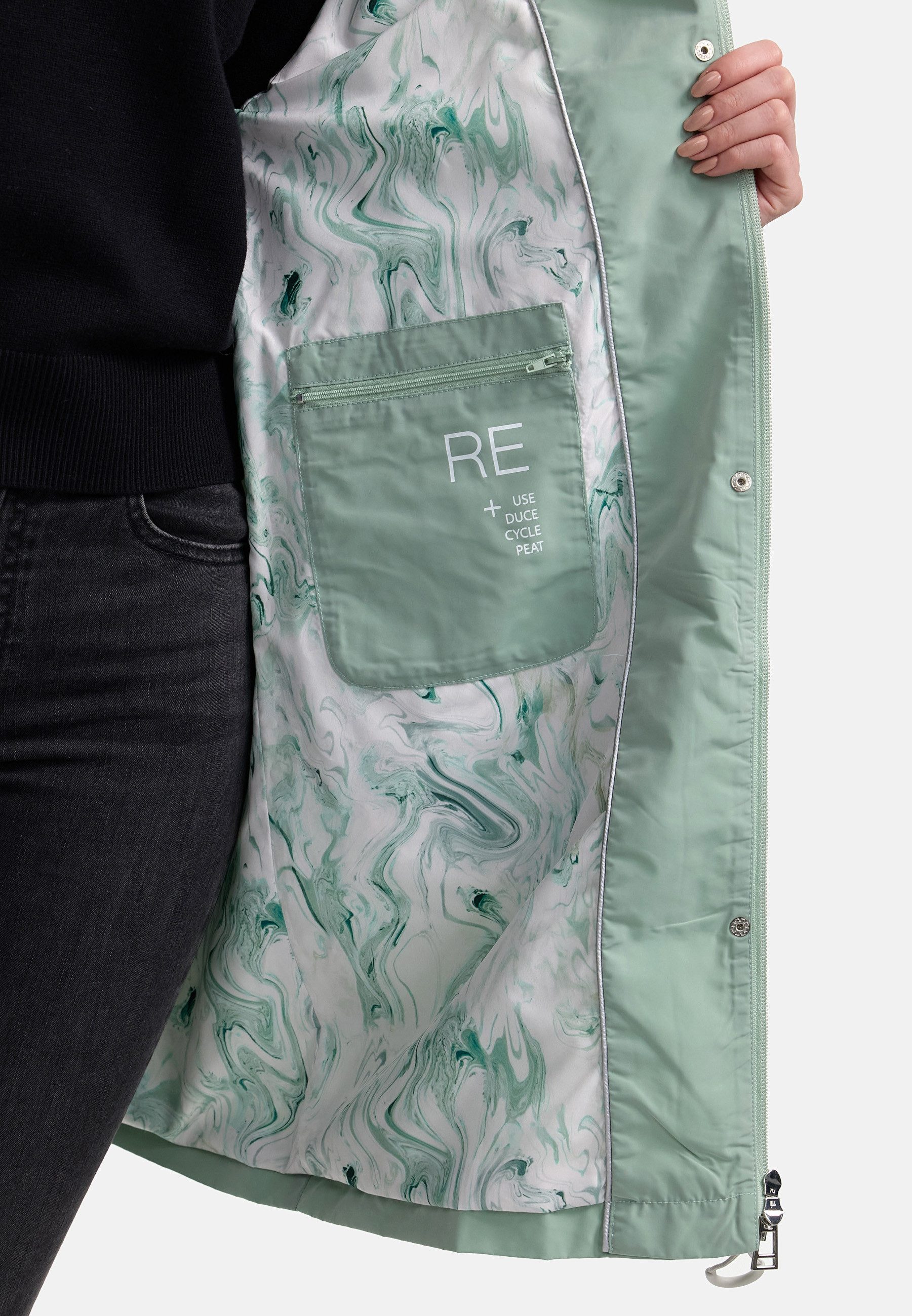 Manisa Kurzmantel mit Kapuze