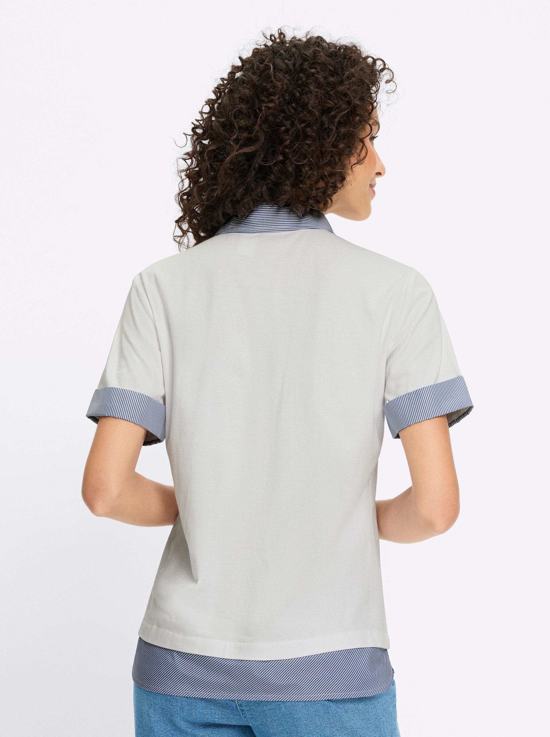 heine T-Shirt Poloshirt Kurzarm