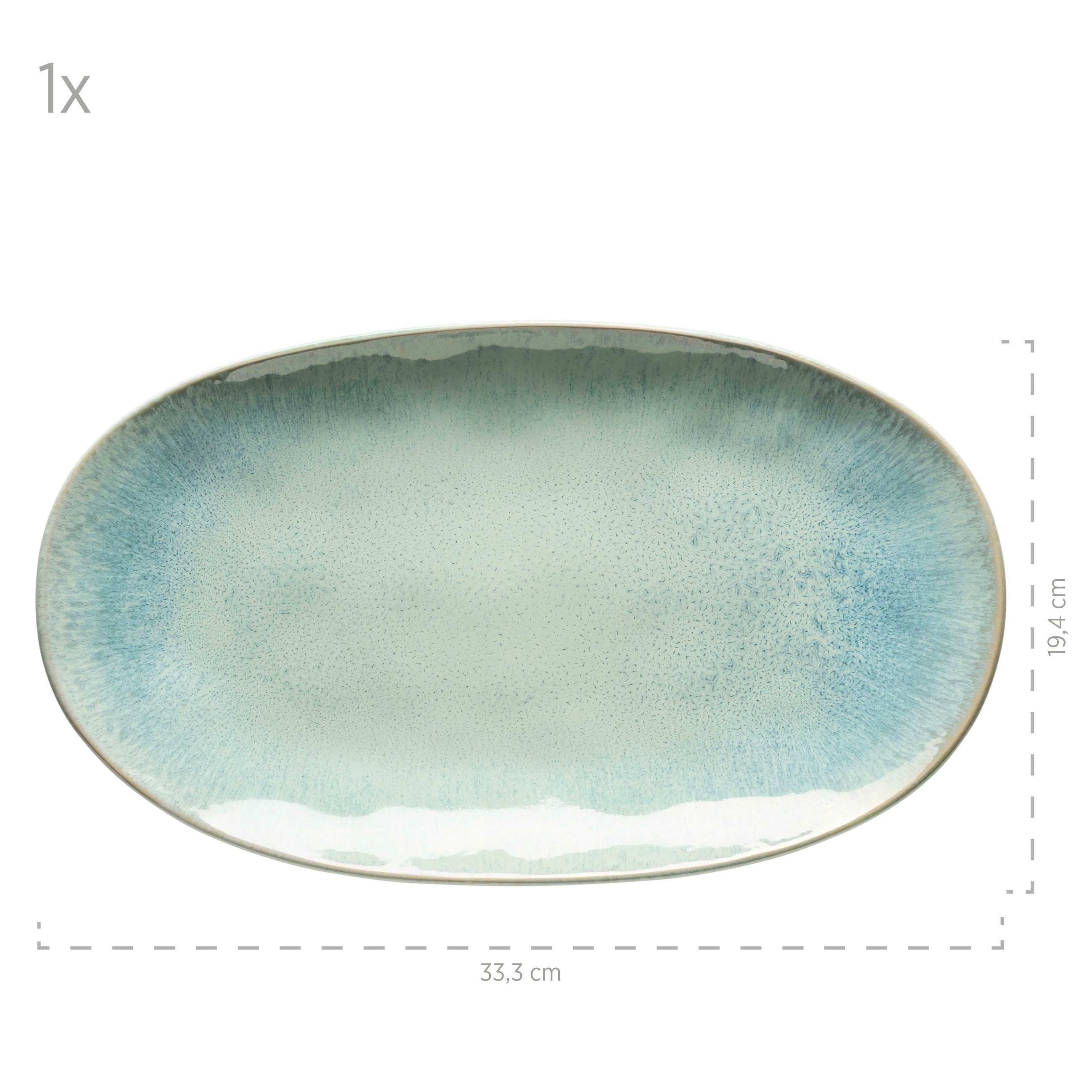 MÄSER Servierplatte Frozen, Steinzeug, (3-tlg)