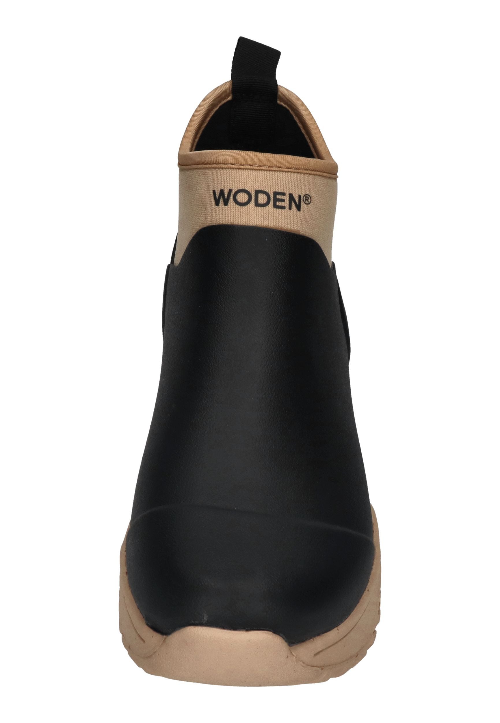 WODEN IRENE WATERPROOF Gummistiefel Black Coffee Cream