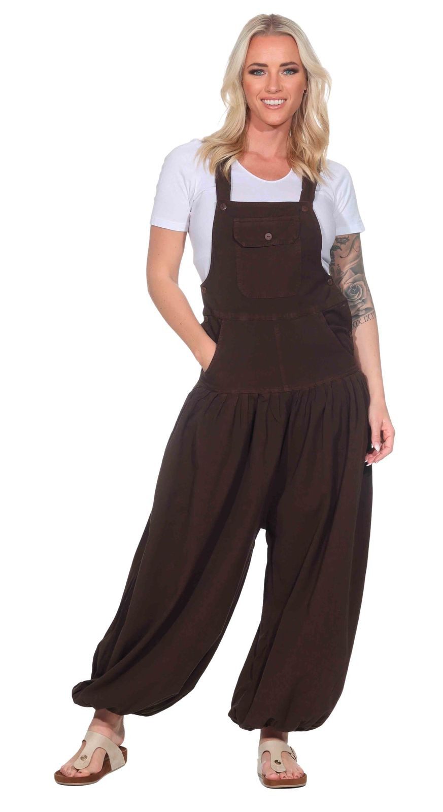 KUNST UND MAGIE Latzhose Hippie Latzhose Haremshose Hose Psy Goa 70er Overa günstig online kaufen