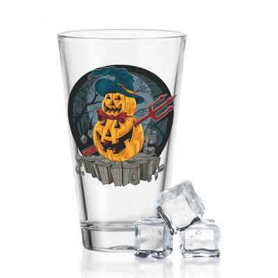 GRAVURZEILE Glas »Wasserglas mit UV-Druck - Pumpkin Design«, Glas