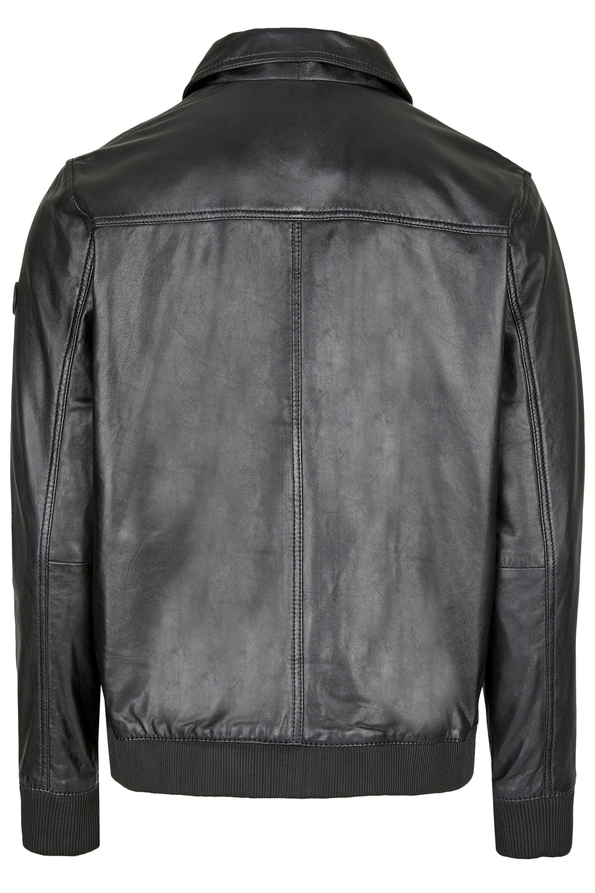 bugatti Lederjacke BUALBANO (1-St) mit Umlegekragen