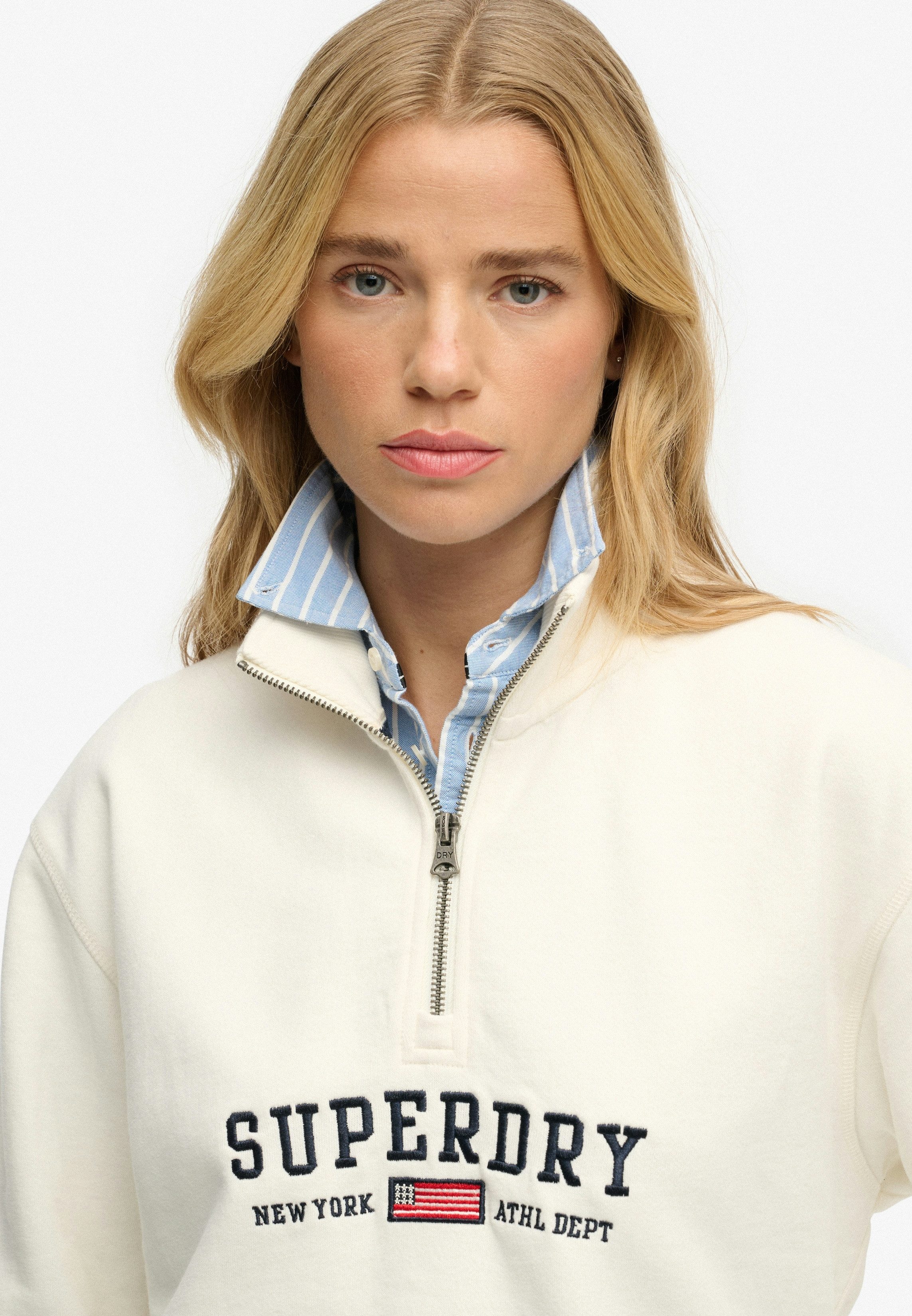 Superdry Sweatshirt ATH ESS GRAPHIC HALF ZIP