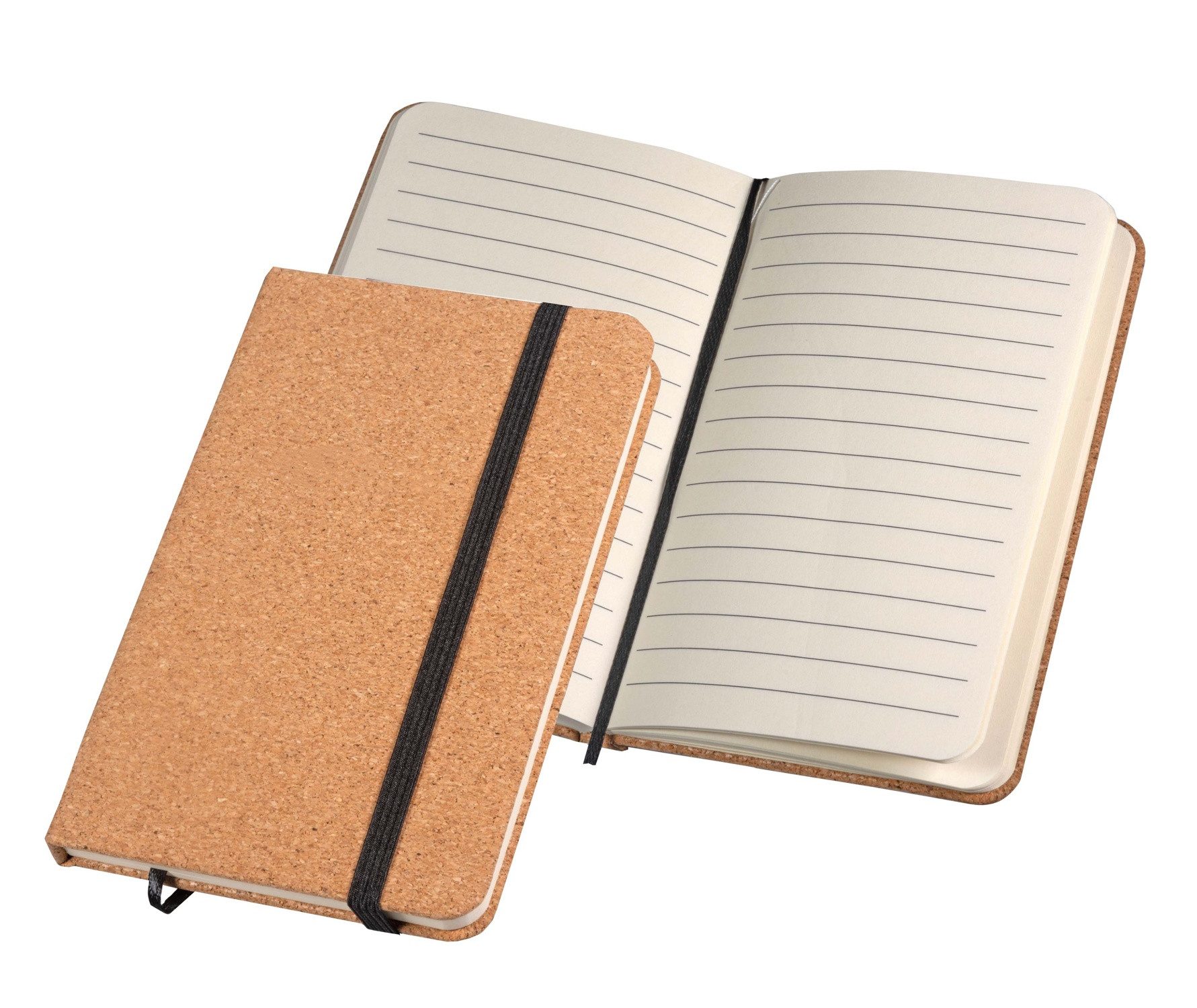 Best Offer Notizbuch Notizbuch / aus Kork / Größe: 90 x 140mm (ca. DIN A6) / 160 linierte S