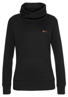 Bench. Loungewear Longsweatshirt mit Stehkragen in Layeroptik und Kängurutasche, Loungewear, Loungeanzug