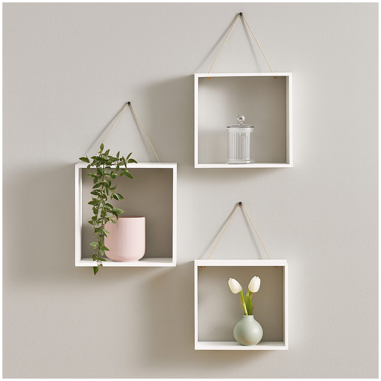 HTI-Living Wandregal Wandregal 3er Set Viola, Set 3-tlg., Wanddekoration günstig online kaufen