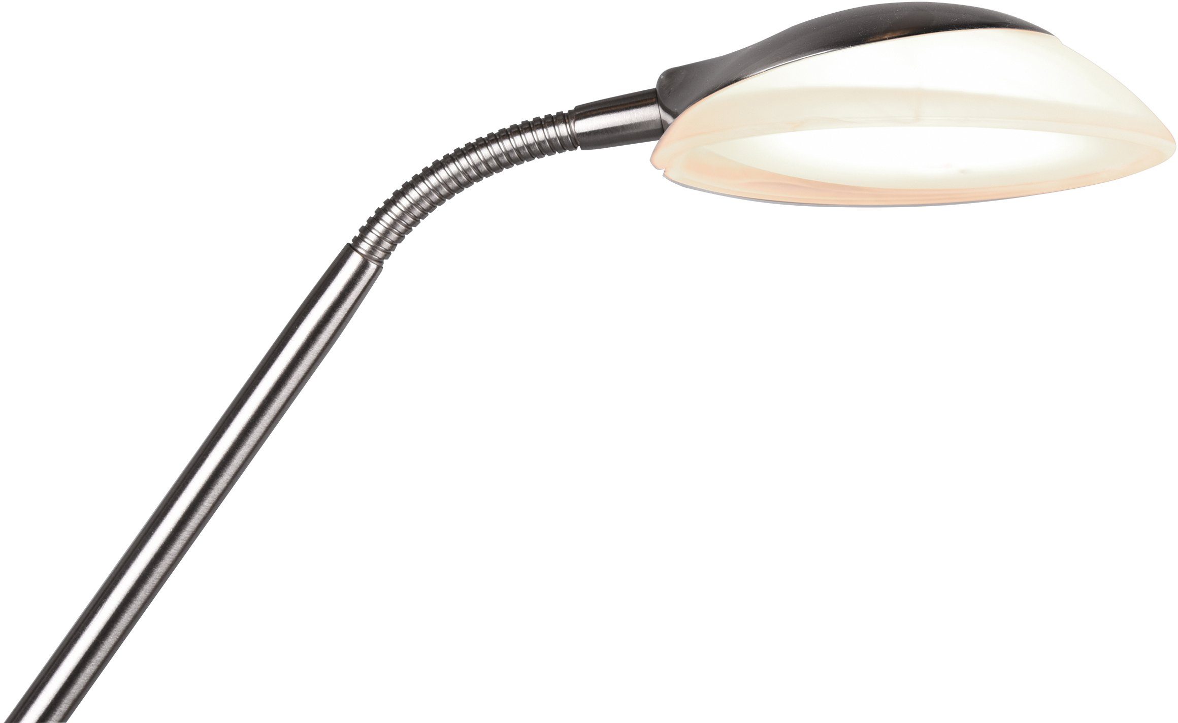 TRIO Leuchten LED Stehlampe Lesearm, integriert, fest Orson, schaltbar,integrierter Getrennt Funktion Warmweiß, Dimmer, LED Dimmer,Memory