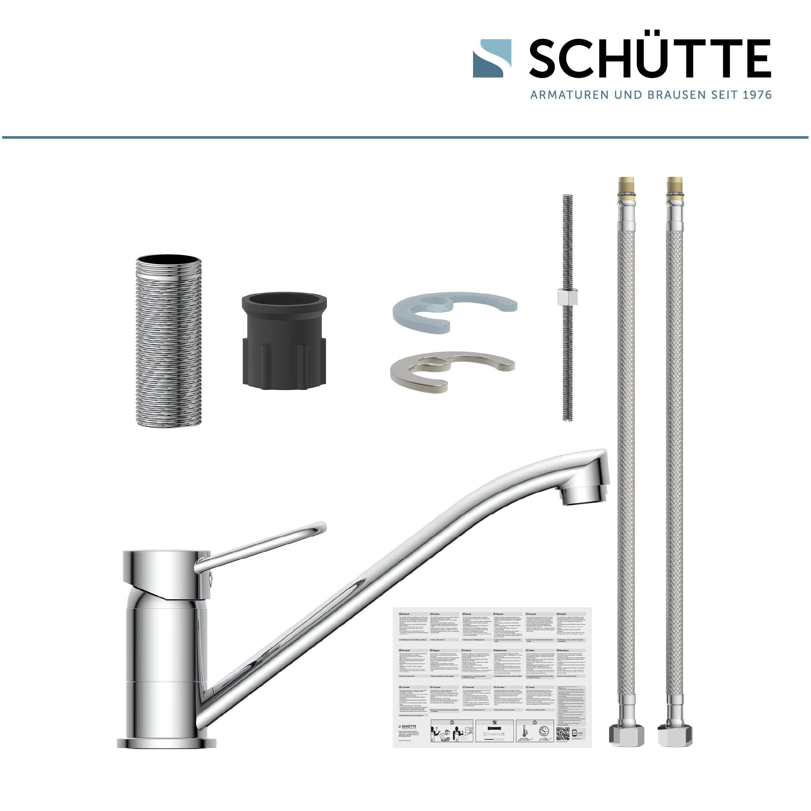 Schütte Spültischarmatur Birte 360° schwenkbarer Wasserhahn Küche, Mischbatterie, Chrom, Hochdruck – Bild 2 von 5