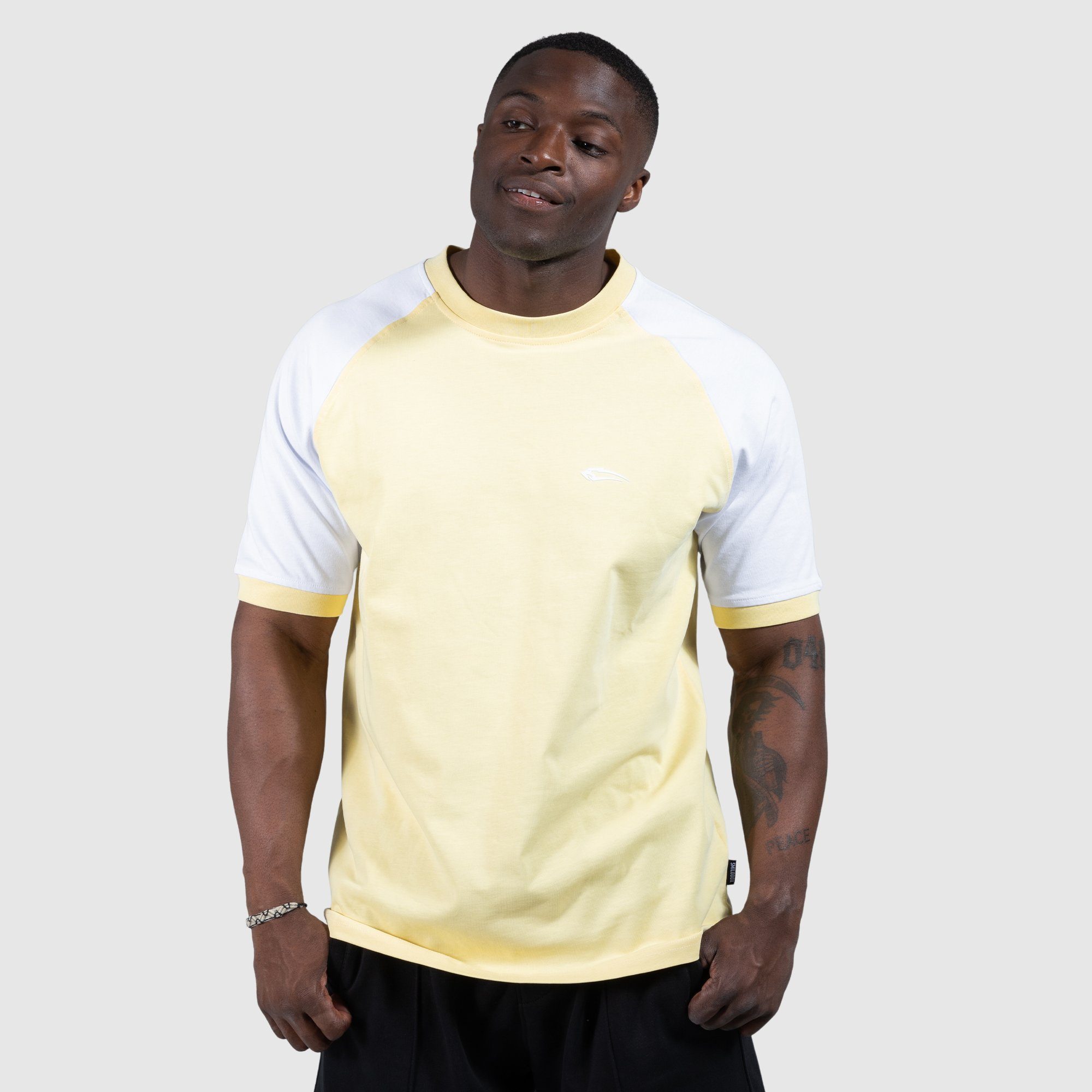 Mathew T-Shirt Smilodox 100% Oversize, Baumwolle Gelb