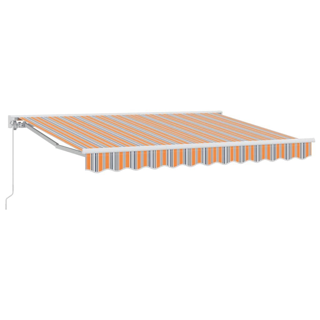 vidaXL Markise Einziehbare Markise Bunt gestreift 250x200 cm Stoff (1-St)