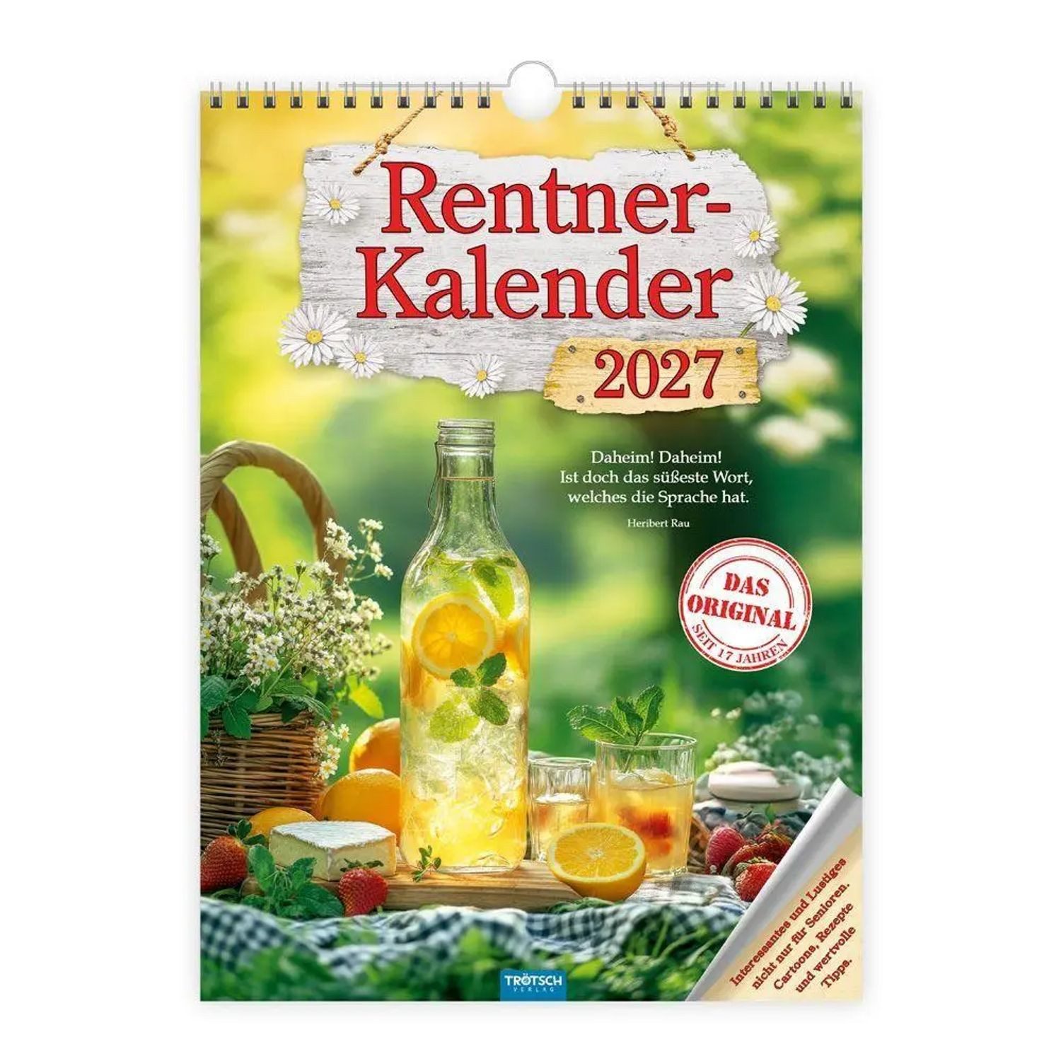 Trötsch Verlag Wandkalender TRÖTSCH - Classickalender Rentnerkalender 2027