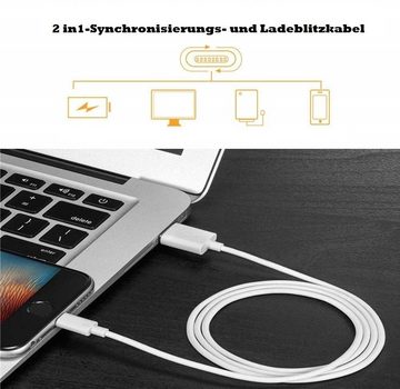 Elegear iphone Schnellladekabel für ipad Lightningkabel, Lightning auf USB Kabel, (300 cm), 1+2+3M