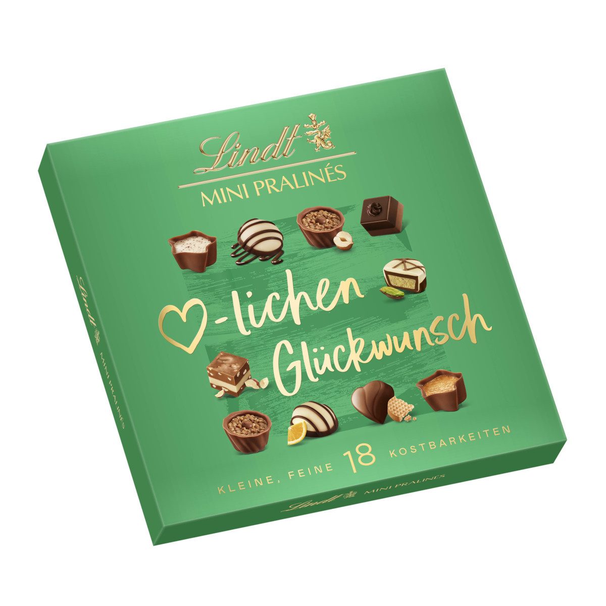 LINDT Schokolade, Lindt Mini Pralines Geburtstag abwechslungsreiche Auswahl 90g