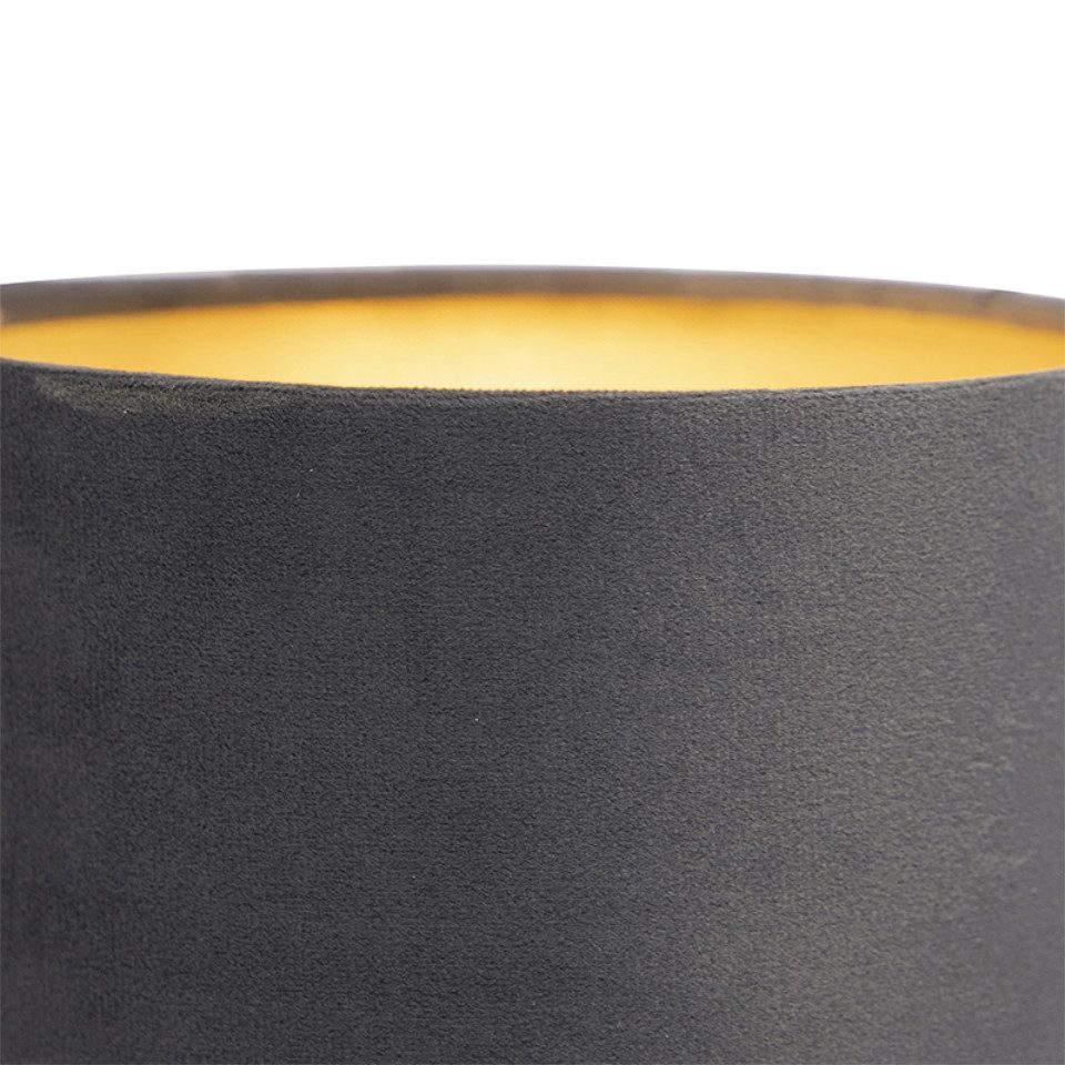 Qazqa Wandleuchte Stacca, LED wechselbar, E27, Grau, Modern, Stahl, 1-flamm günstig online kaufen