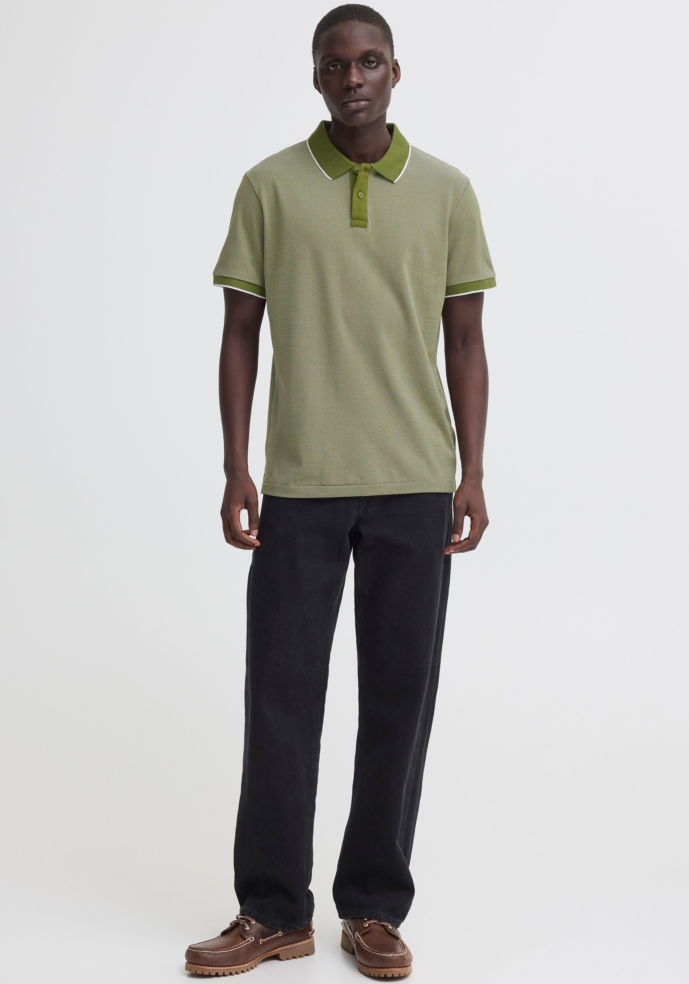 Blend Poloshirt BHGILBERT POLO S/S aus Baumwollmischung, Regular Fit, mit kurzer Knopfleiste, unifarben – Bild 5 von 5