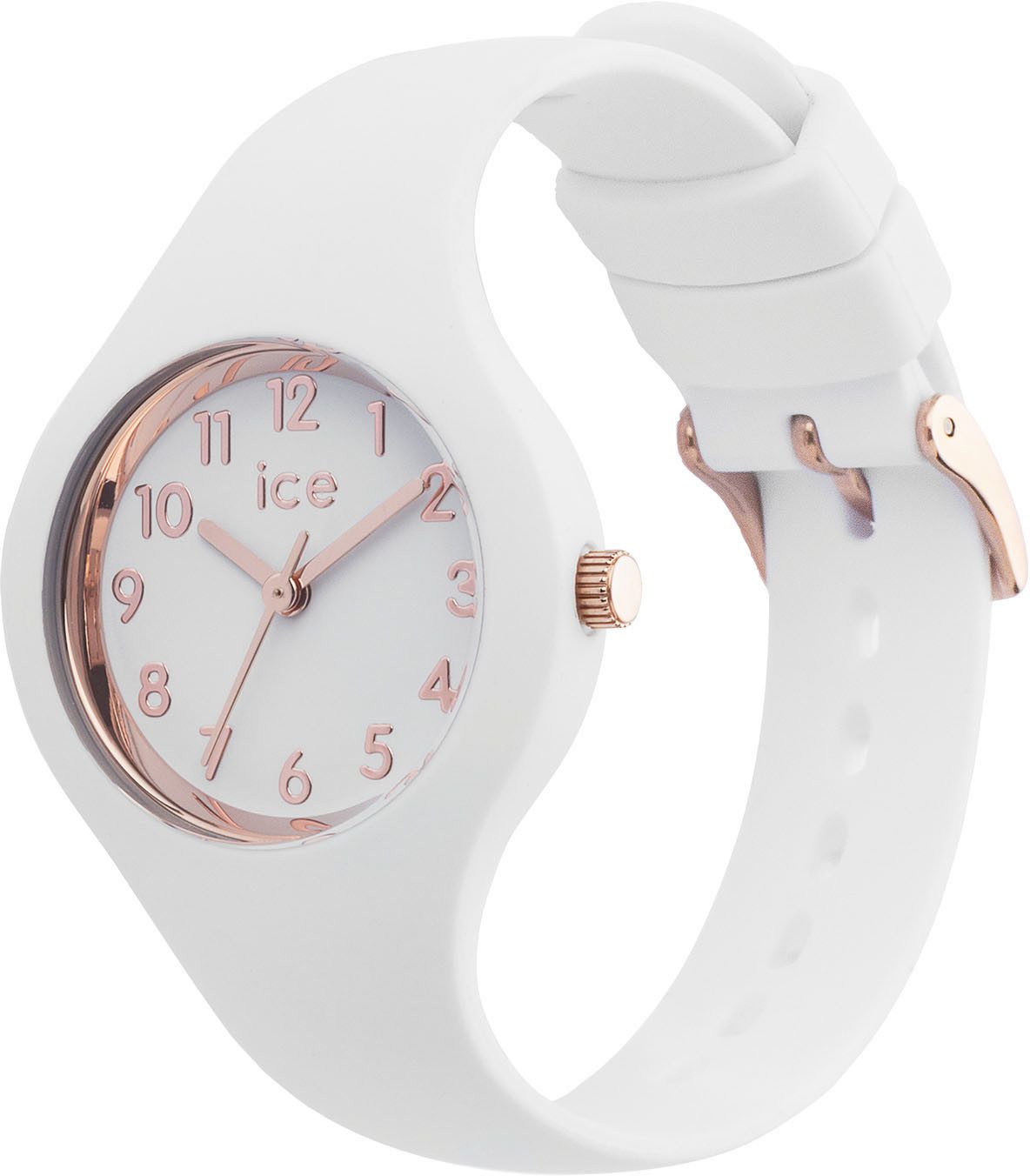 ice-watch Quarzuhr ICE glam - Extra Small - 3H 015343, Armbanduhr, Kinderuhr, Mädchenuhr, Silikonarmband, bis 10bar wasserd.
