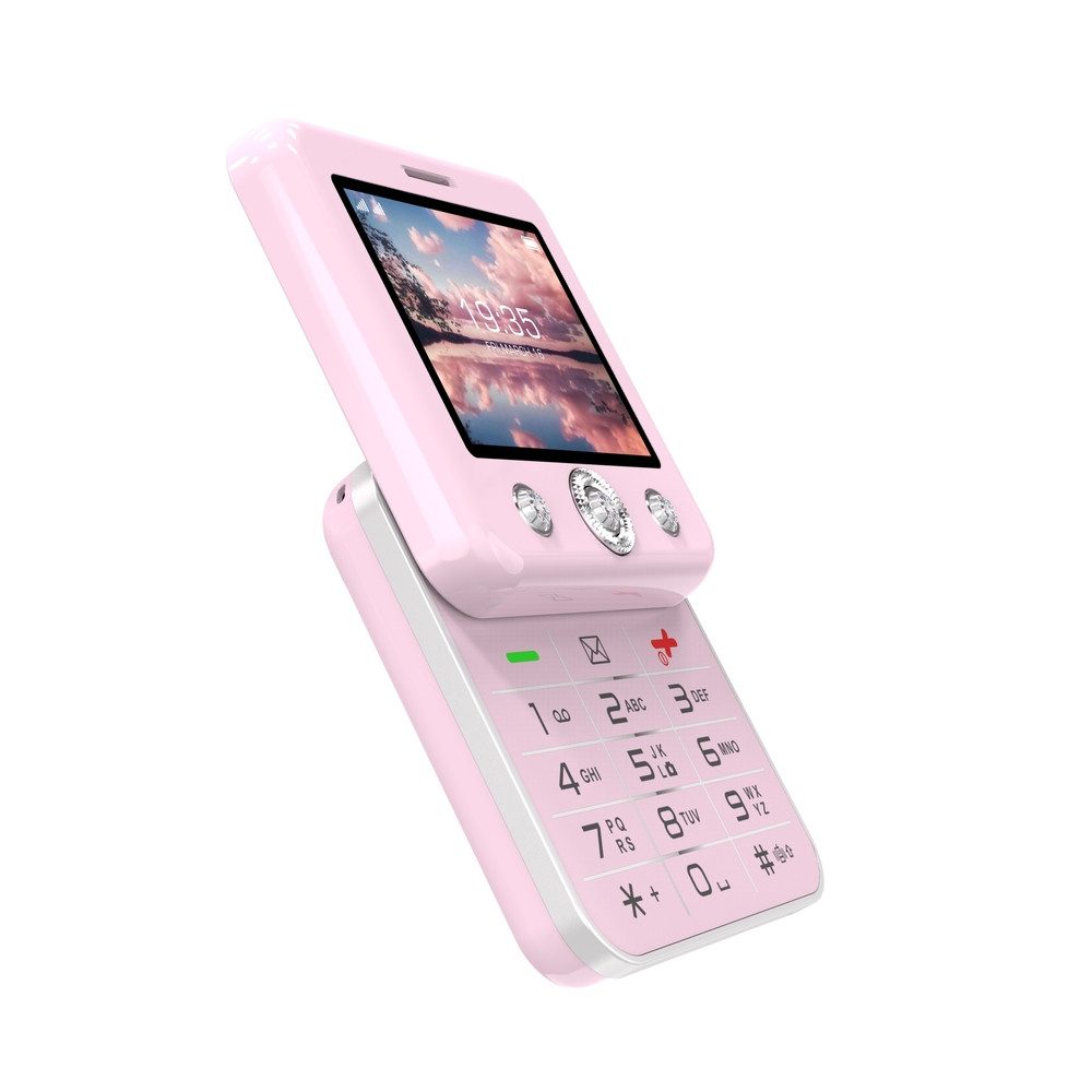 Onestyle Diamond Design-Mobiltelefon, Social-Media Funktionen, 4G, Dual-SIM Handy (Tik-Tok, Youtube, Facebook, Kamera)