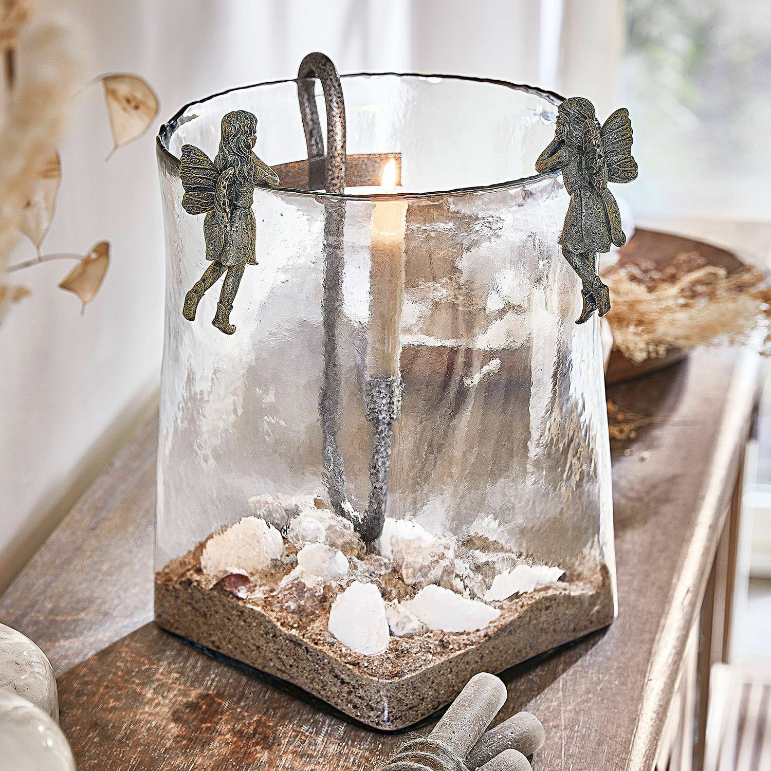 Mirabeau Dekofigur Figur 2er Set Lilly antikbraun günstig online kaufen