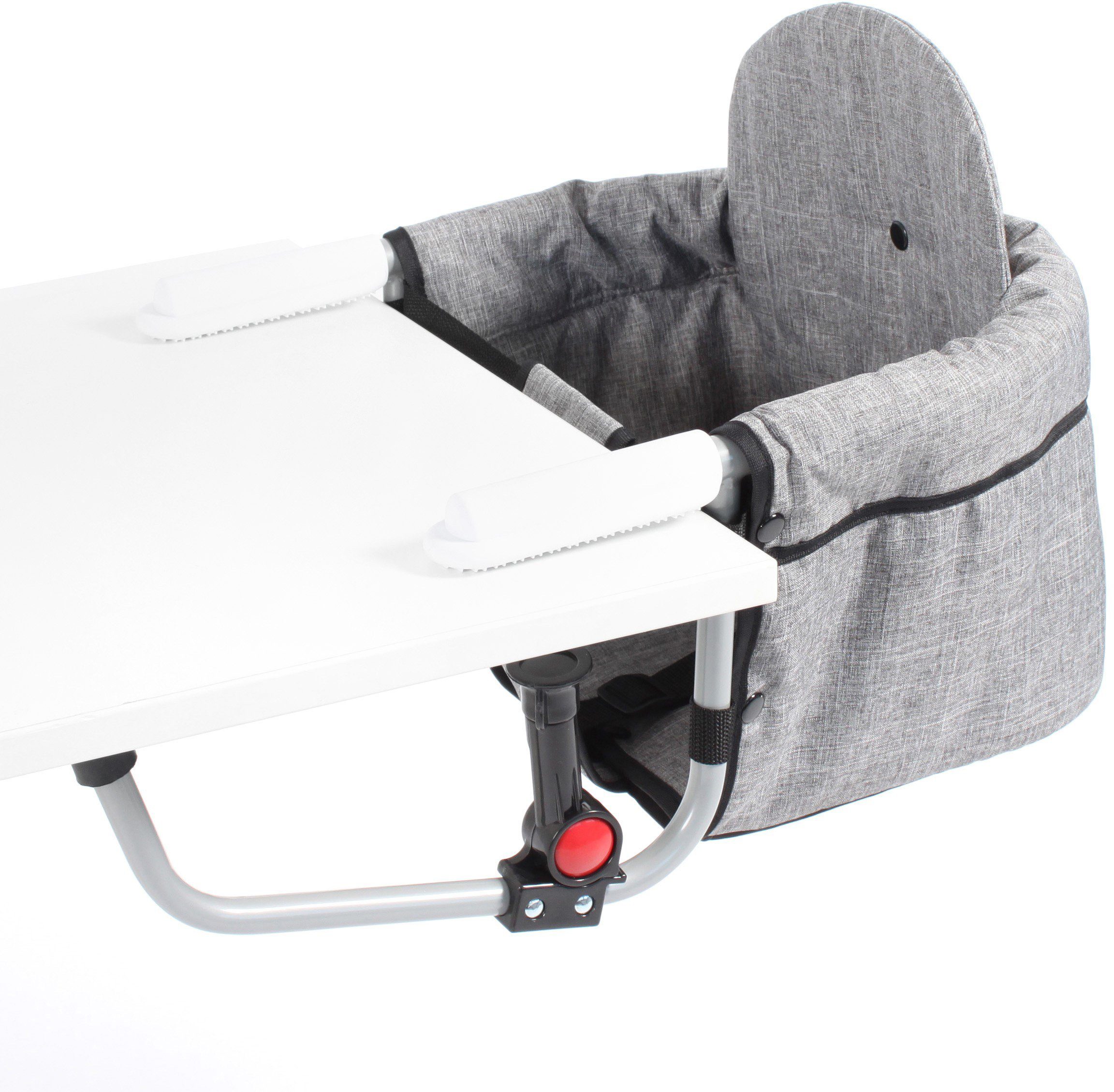 CHIC4BABY Tischsitz Relax, Melange Grau, platzsparend günstig online kaufen