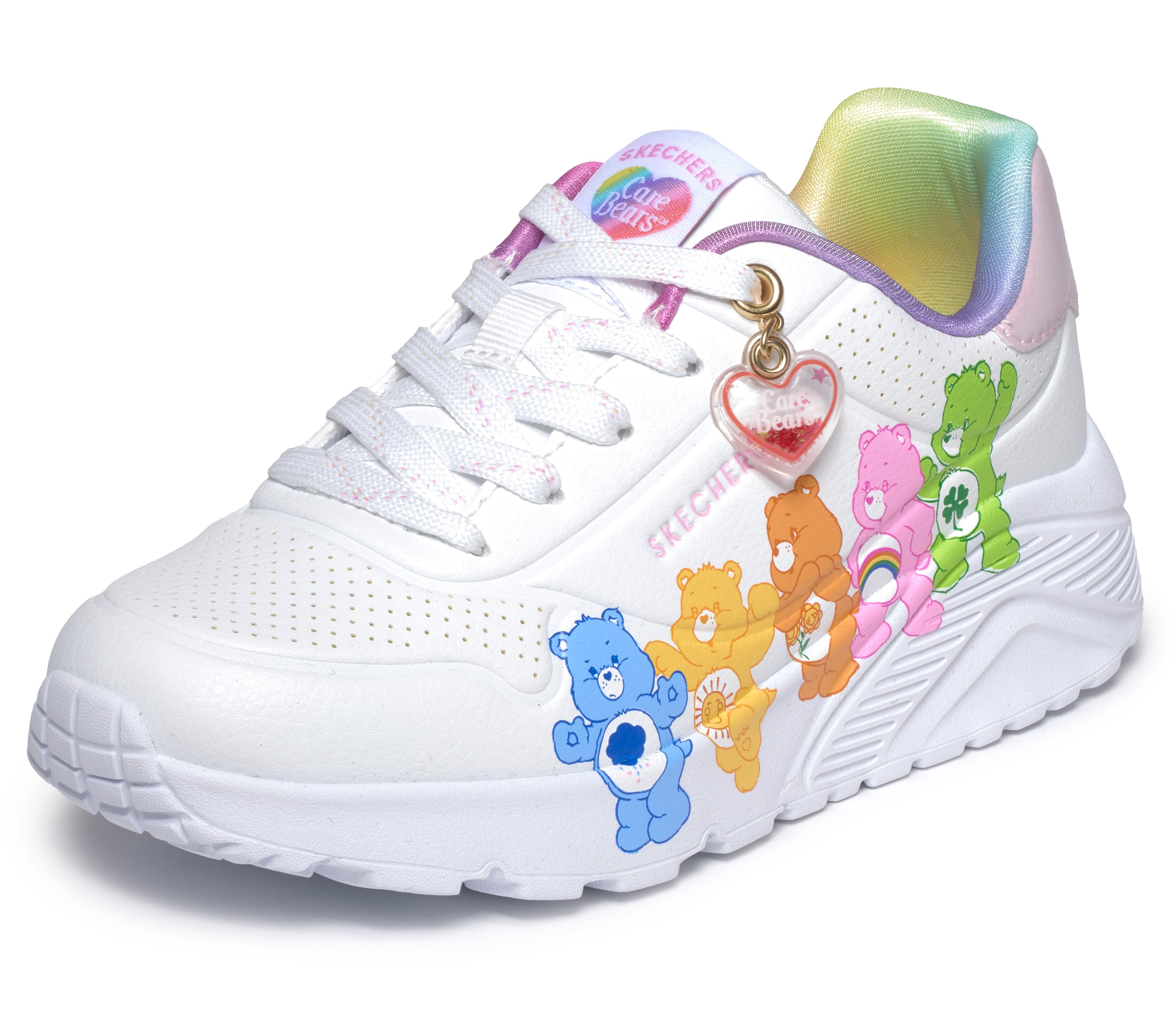 Skechers UNO LITE Sneaker Schnürschuh, Herz-Anhänger, Größenschablone zum Download