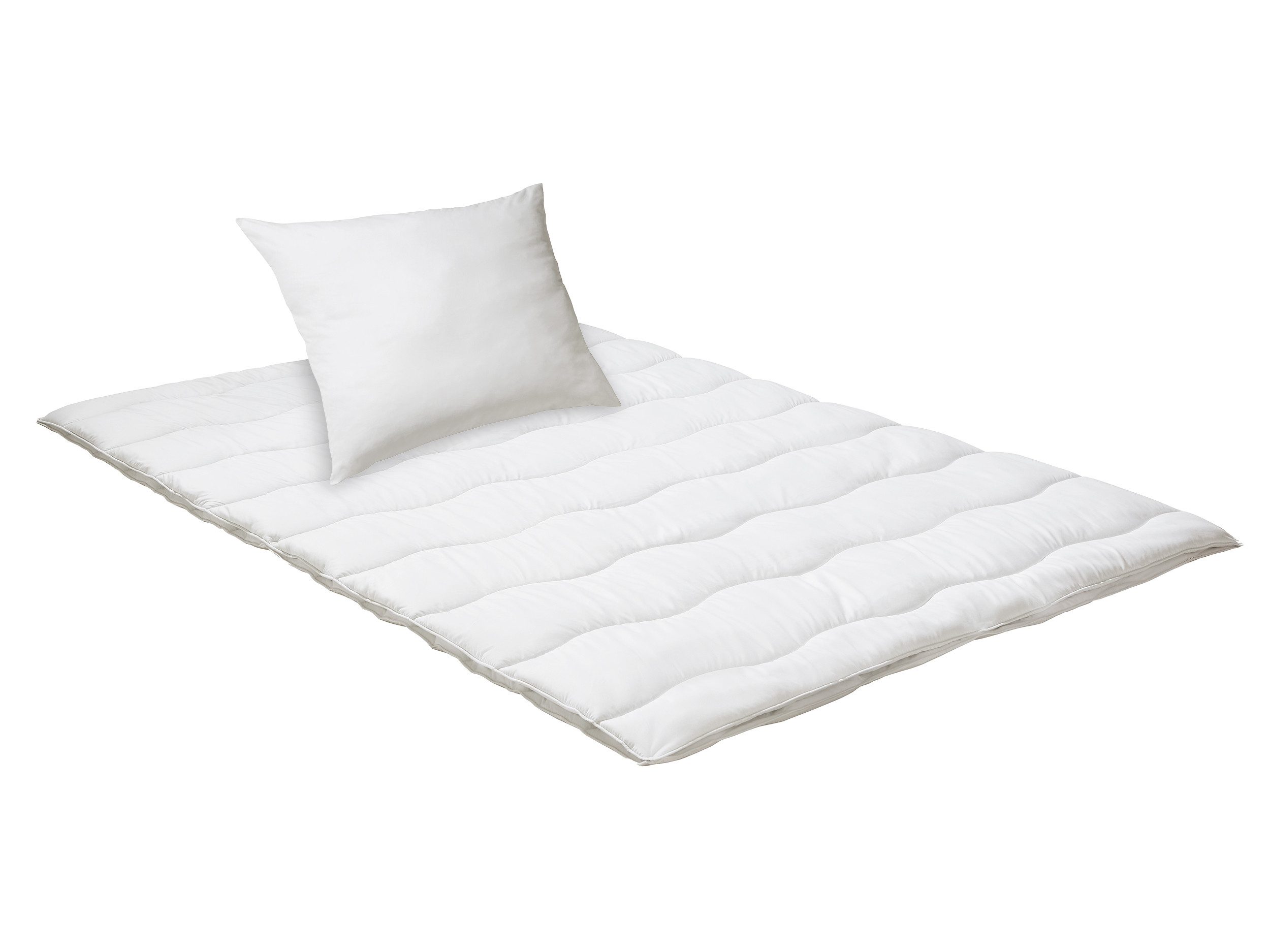 Nightlife Microfaserbettdecke + Microfaserkissen Set Essentials, günstig online kaufen