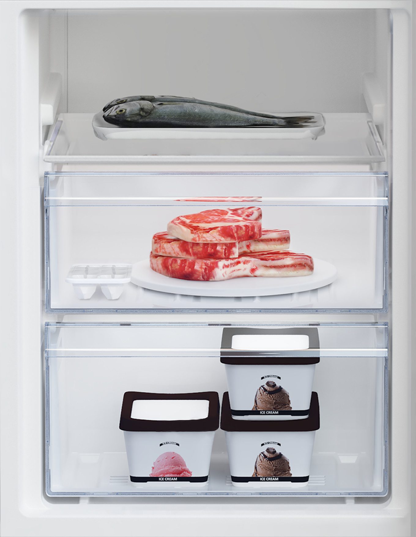 BEKO Kühl-/Gefrierkombination RCSA300K40SN, 181,3 cm hoch, 54 cm breit, 291 l Stauraum, leise mit 35 dB – viel Platz, wenig Geräusch – Bild 4 von 5