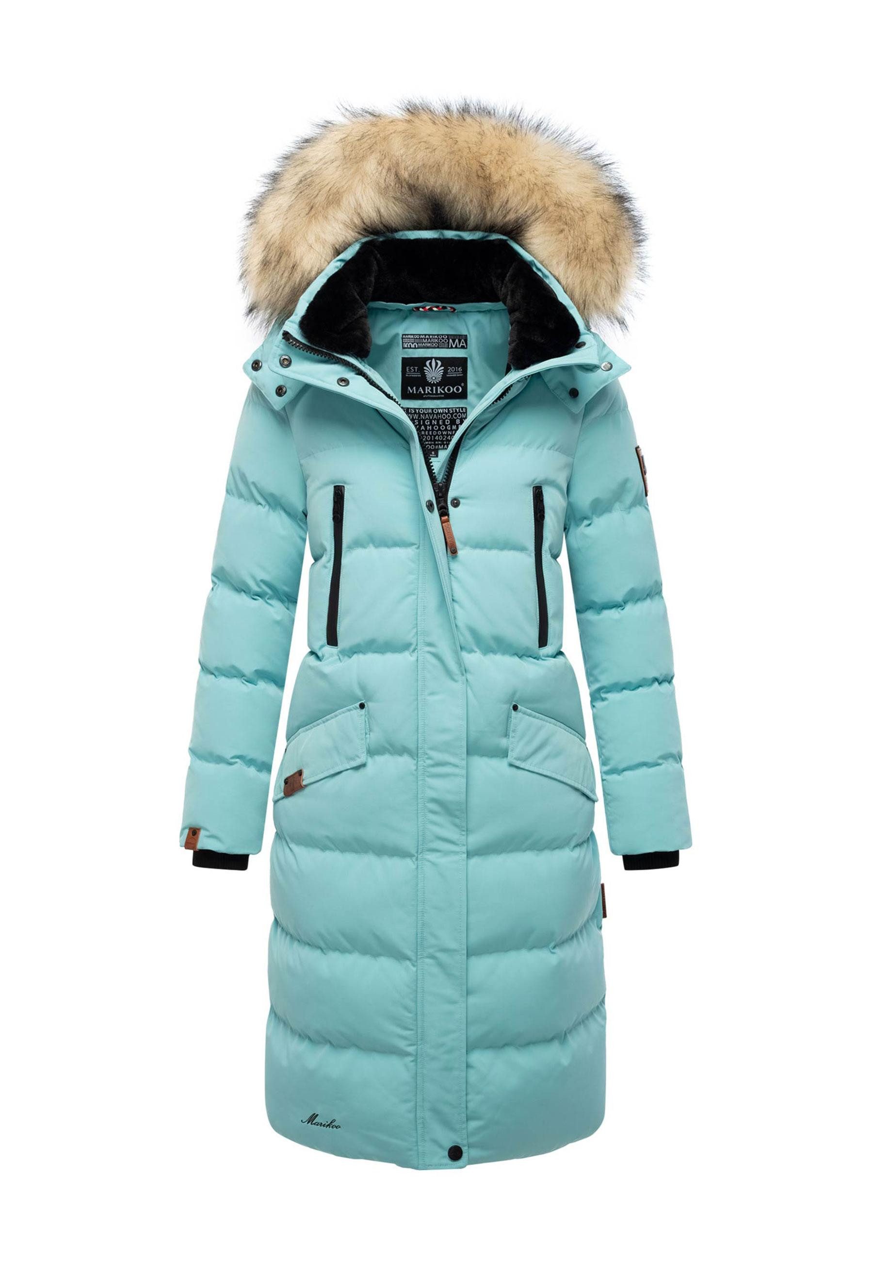 Marikoo Schneejacke langer Parka mit abnehmbarer günstig online kaufen