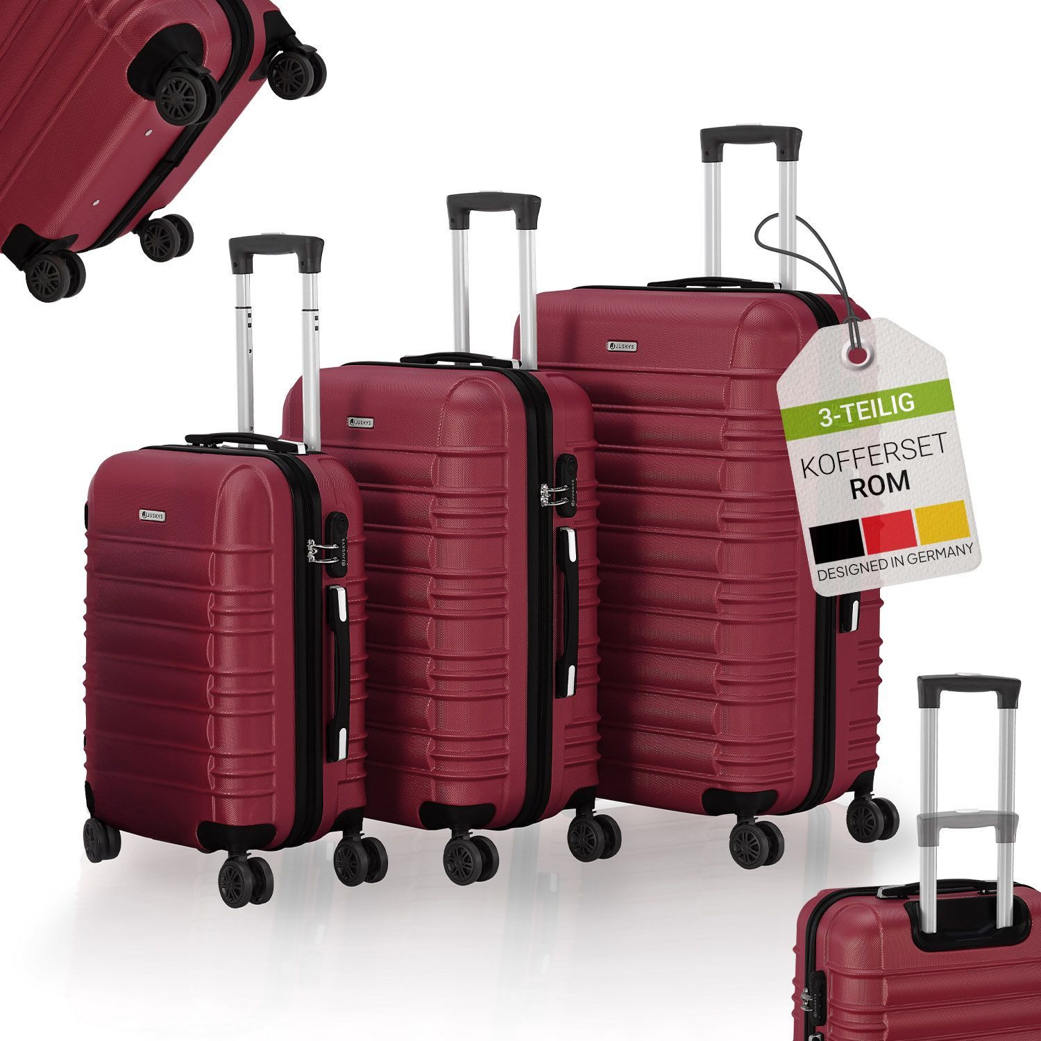 Juskys Trolleyset Rom, 4 Rollen, (3 günstig online kaufen
