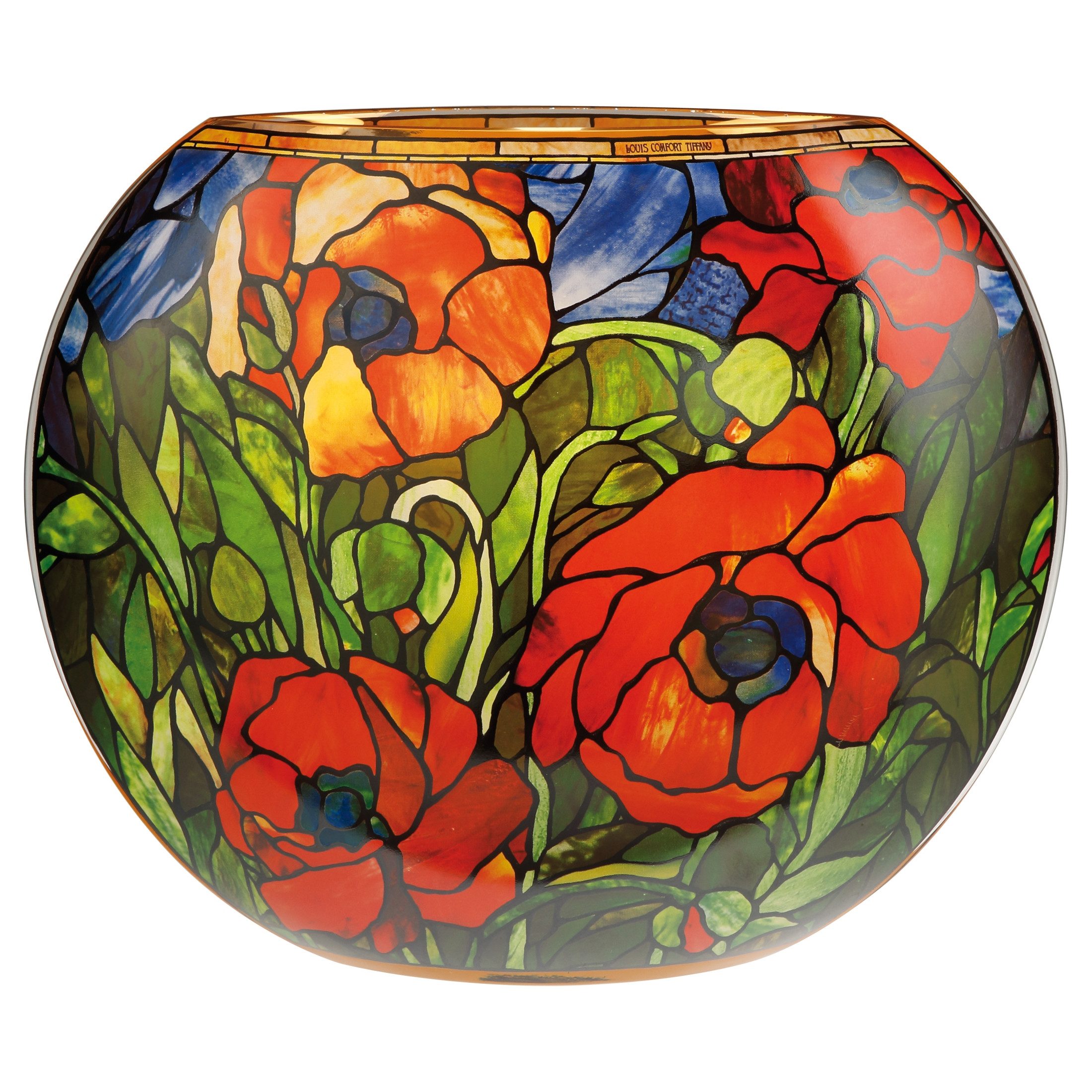 Goebel Lampenschirm Goebel Louis Comfort Tiffany - Orientalische Mohnblume Tischlampe