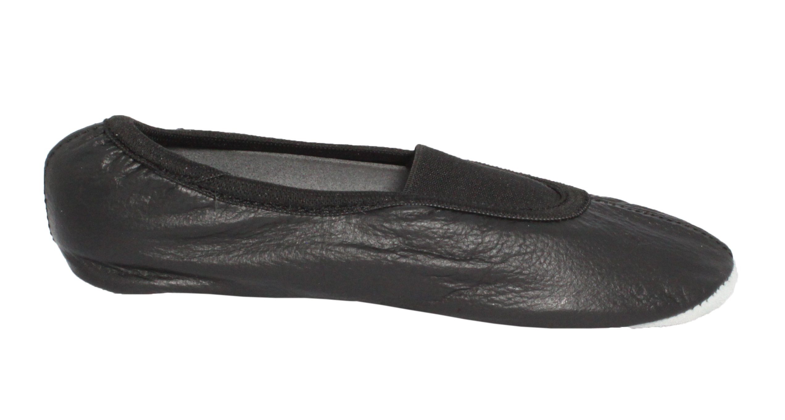 Beck Schläppchen Echt-Leder mit Ledersohle Gymnastikschuh (mit Ristgummi) und Wildledersohle